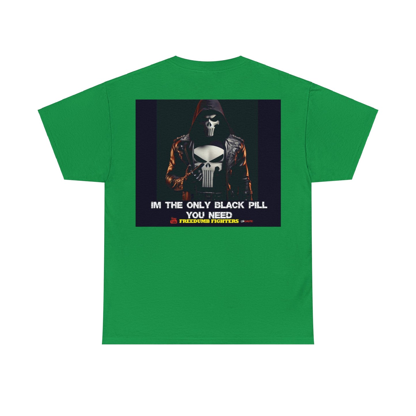 FREEDUMB FIGHTERS BLACK PILL COLORED selection Unisex Heavy Cotton Tee