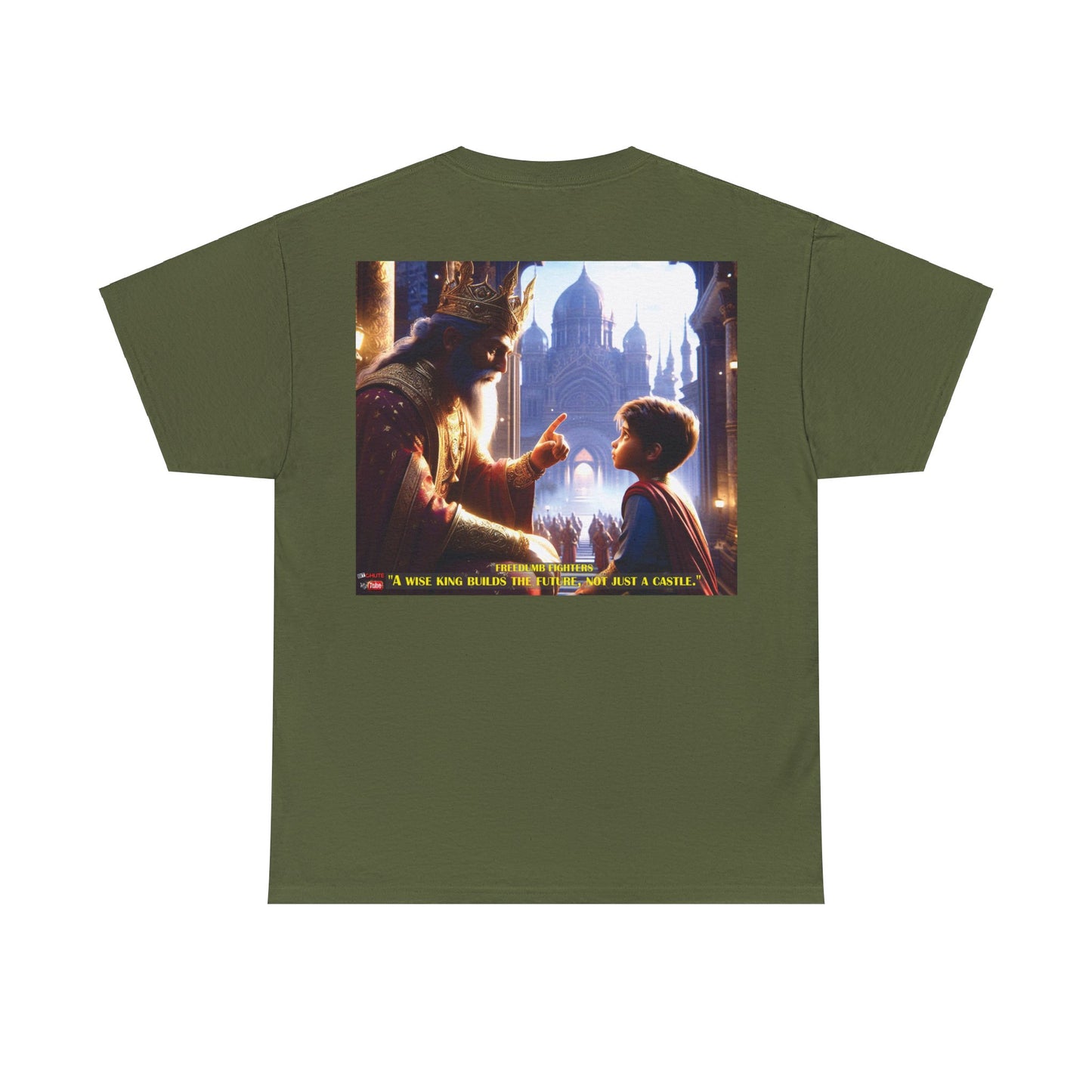 FREEDUMB FIGHTERS WISE KING COLORED Unisex Heavy Cotton Tee