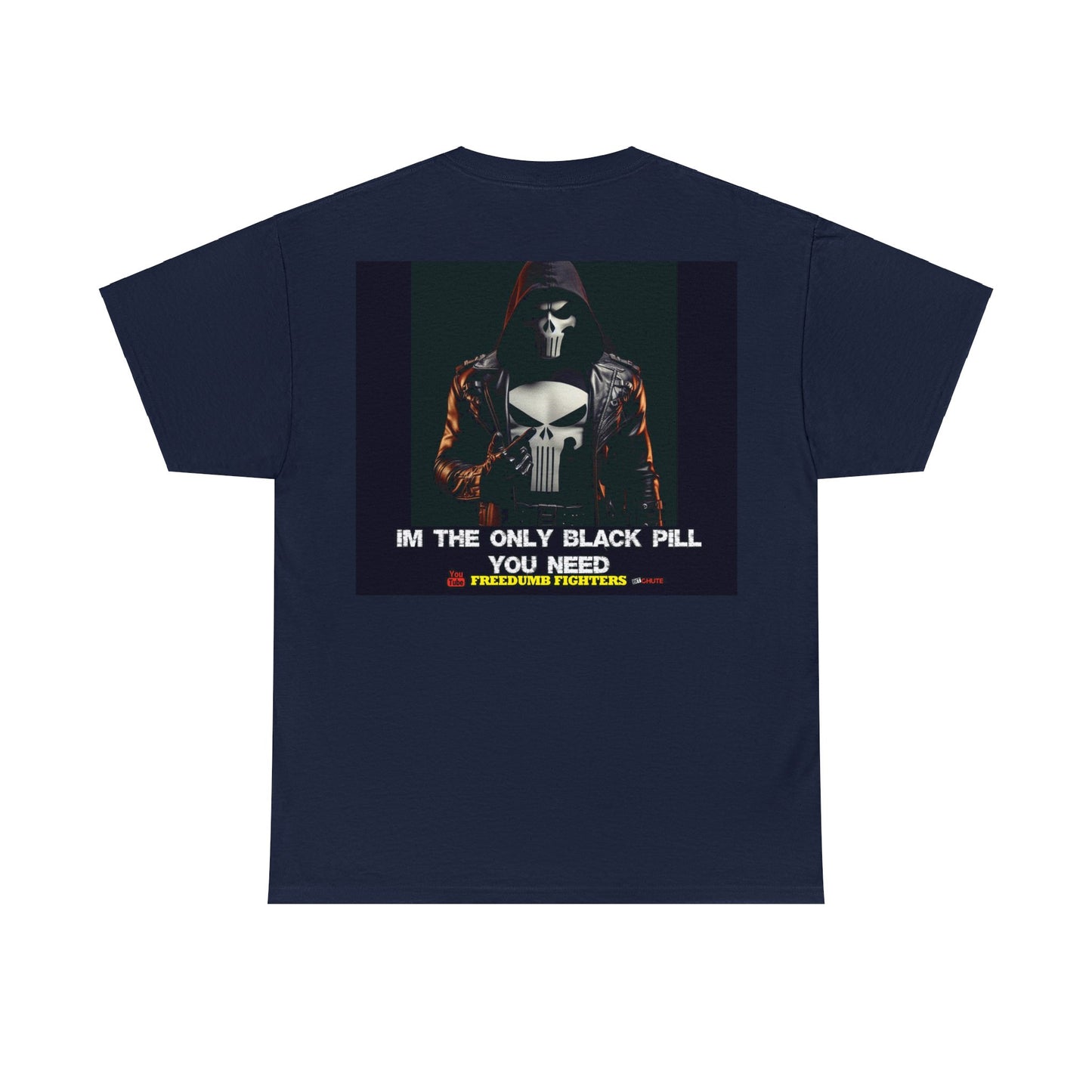 FREEDUMB FIGHTERS BLACK PILL COLORED selection Unisex Heavy Cotton Tee