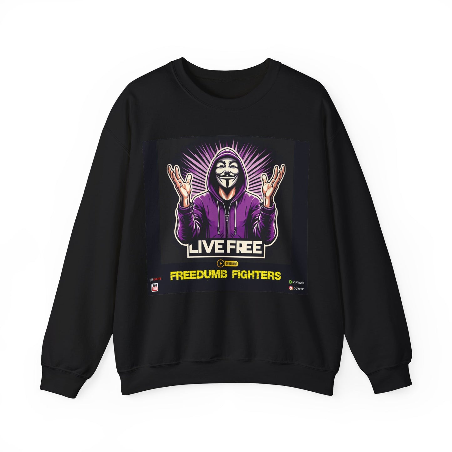 International/China LIVE FREE THEY LIVE Hollywool Unisex Heavy Blend™ Crewneck Sweatshirt