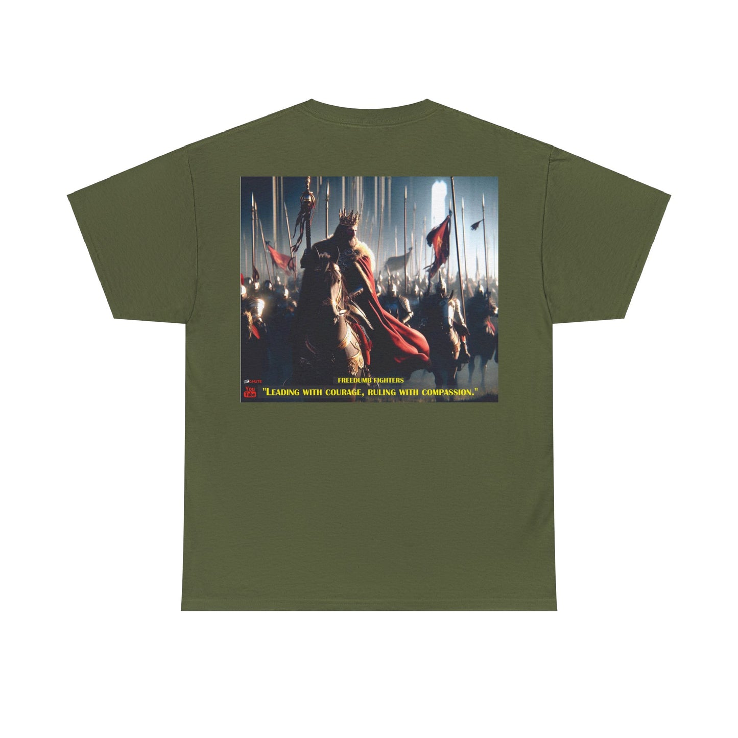 FREEDUMB FIGHTERS COURAGEOUS KING streetwear Unisex Heavy Cotton Tee
