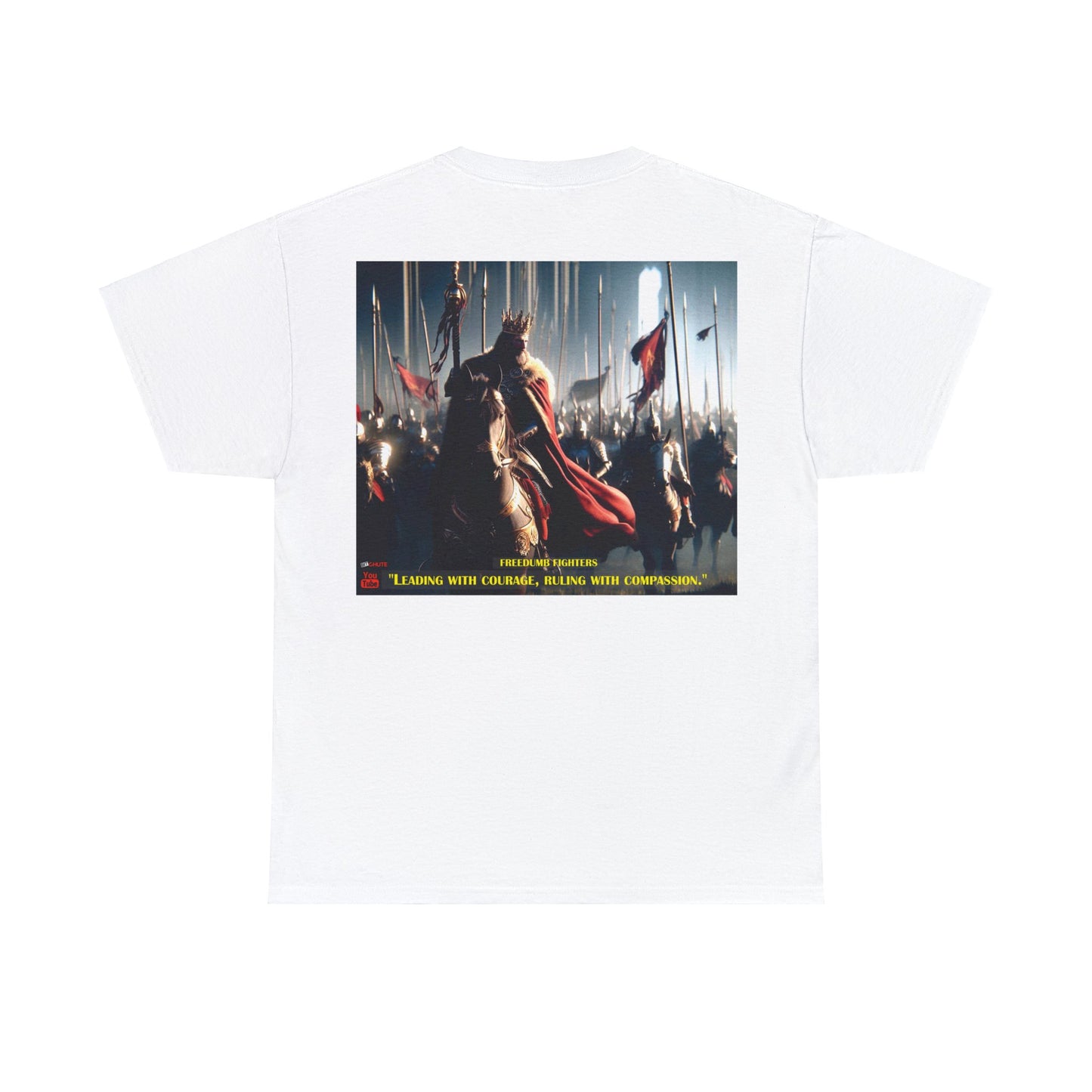 FREEDUMB FIGHTERS COURAGEOUS KING streetwear Unisex Heavy Cotton Tee