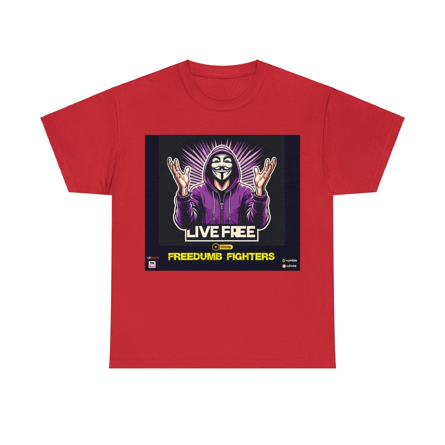 FREEDUMB FIGHTERS Crowned King colored streetwear Unisex Heavy Cotton Tee