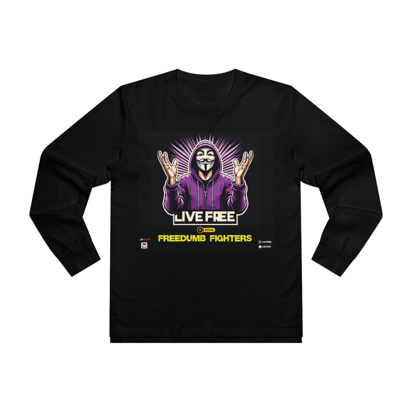 FREEDUMB FIGHTERS COURAGEOUS KING streetwear Men’s Base Longsleeve Tee