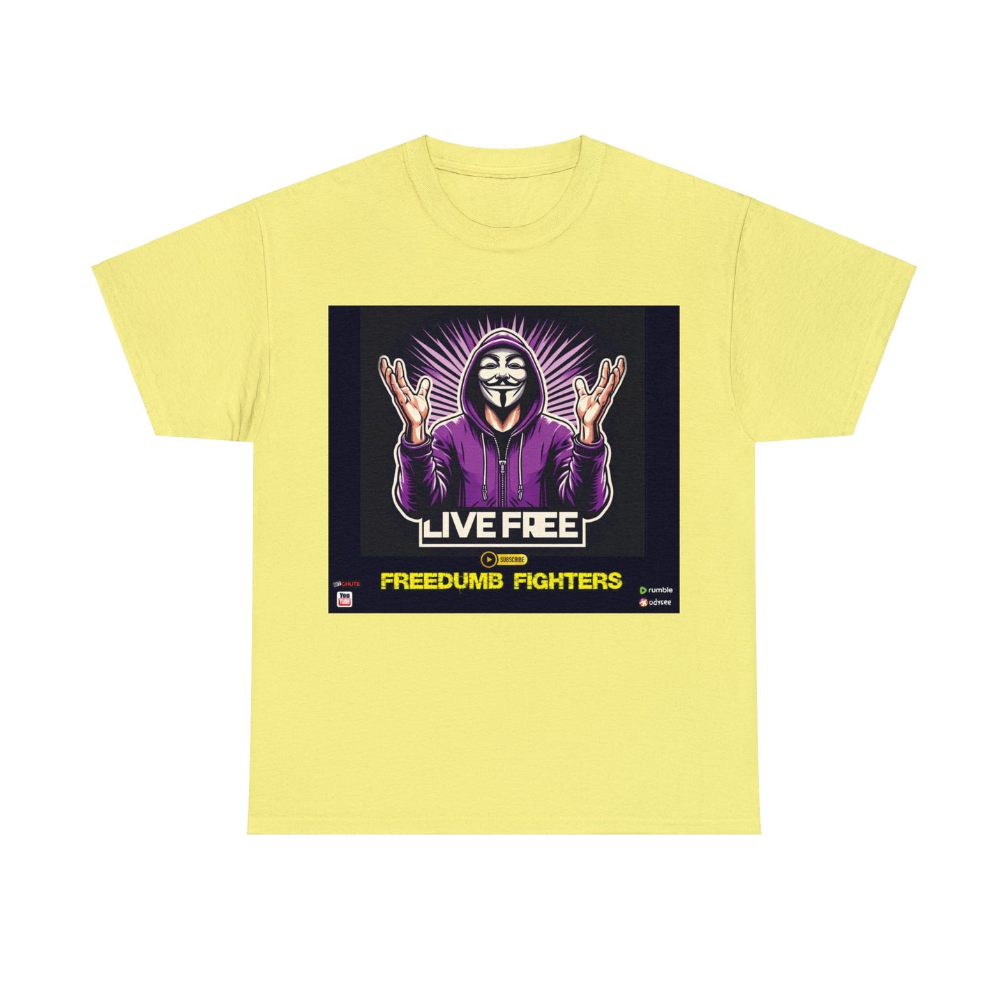 FREEDUMB FIGHTERS THEY LIVE HOLLYWOOL streetwearUnisex Heavy Cotton Tee