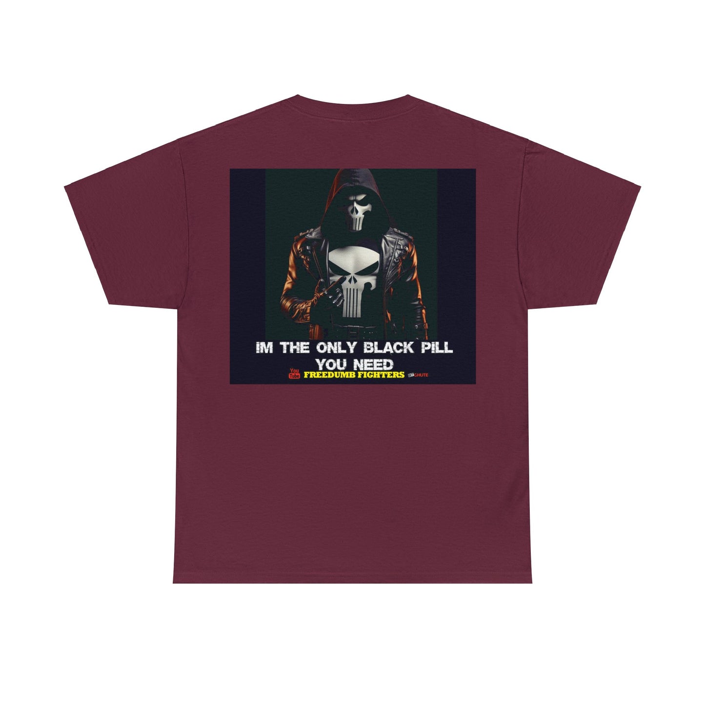 FREEDUMB FIGHTERS BLACK PILL COLORED selection Unisex Heavy Cotton Tee