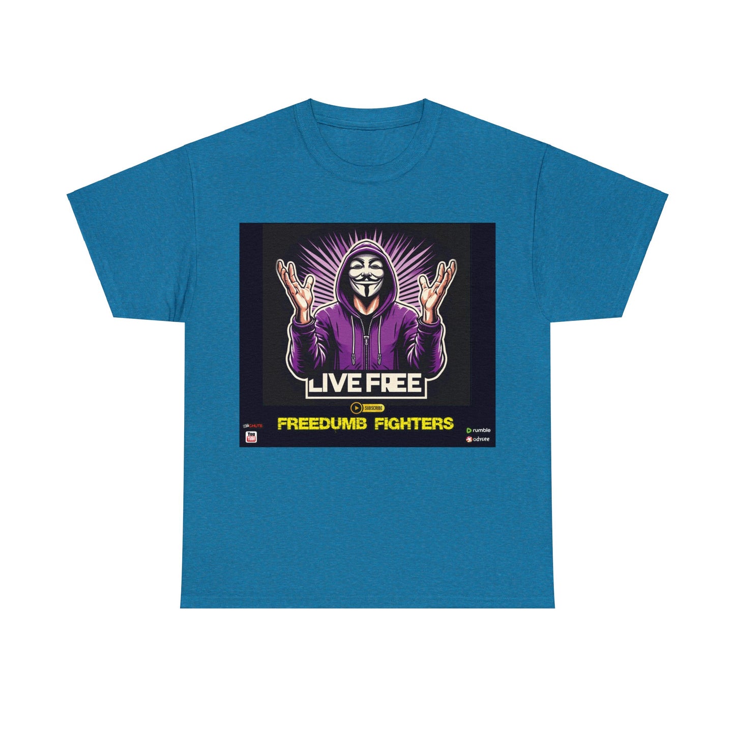 FREEDUMB FIGHTERS Crowned King colored streetwear Unisex Heavy Cotton Tee