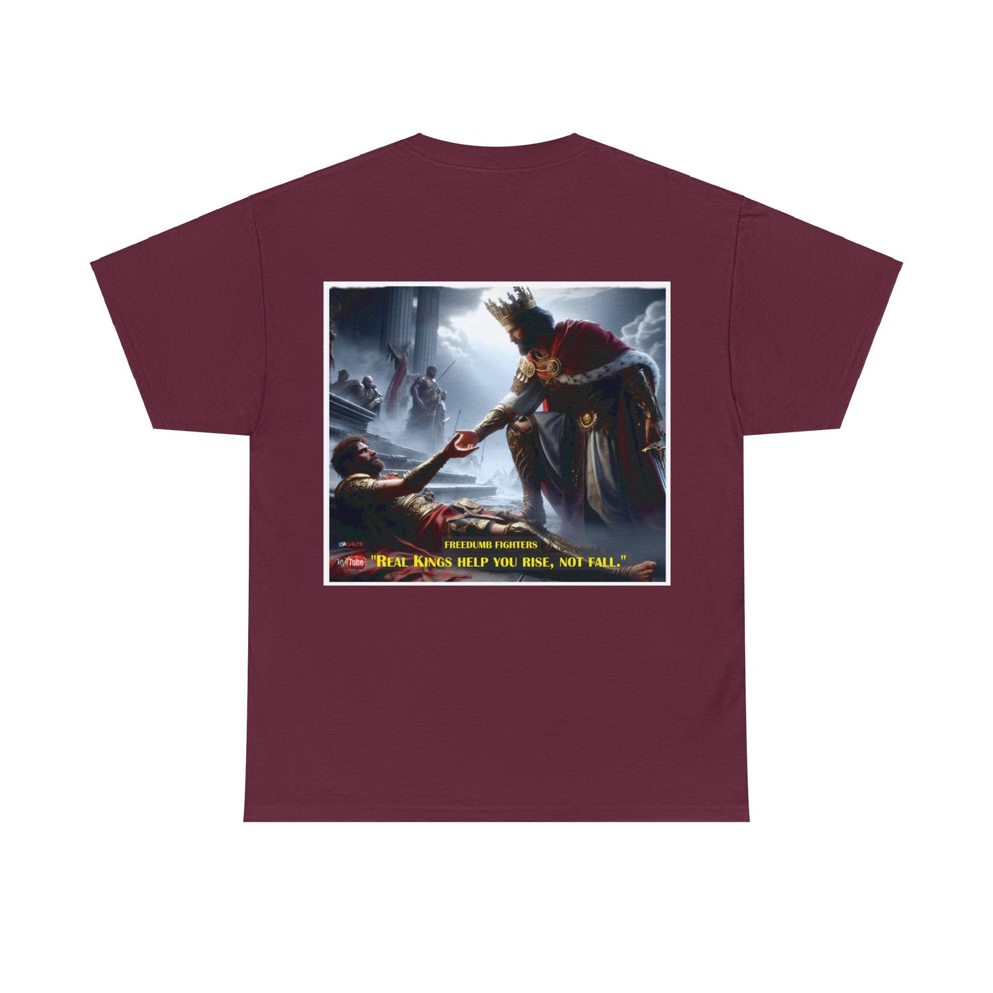 FREEDUMB FIGHTERS real kings rise colored unisex Tee shirt