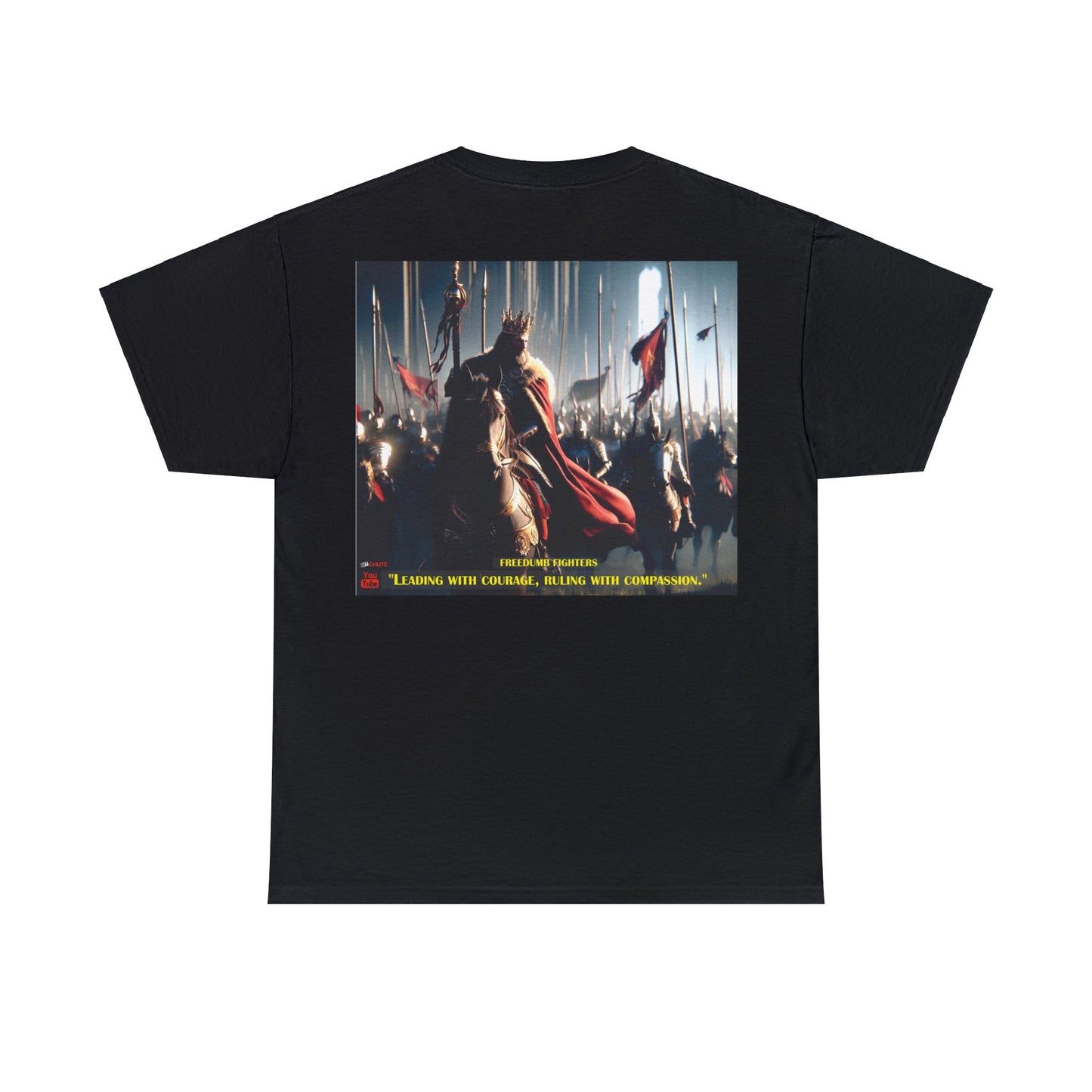 FREEDUMB FIGHTERS COURAGEOUS KING streetwear Unisex Heavy Cotton Tee