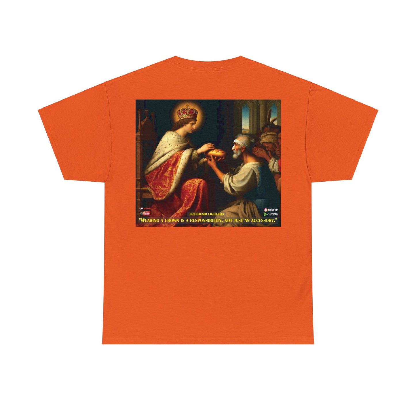 FREEDUMB FIGHTERS Crowned King colored streetwear Unisex Heavy Cotton Tee