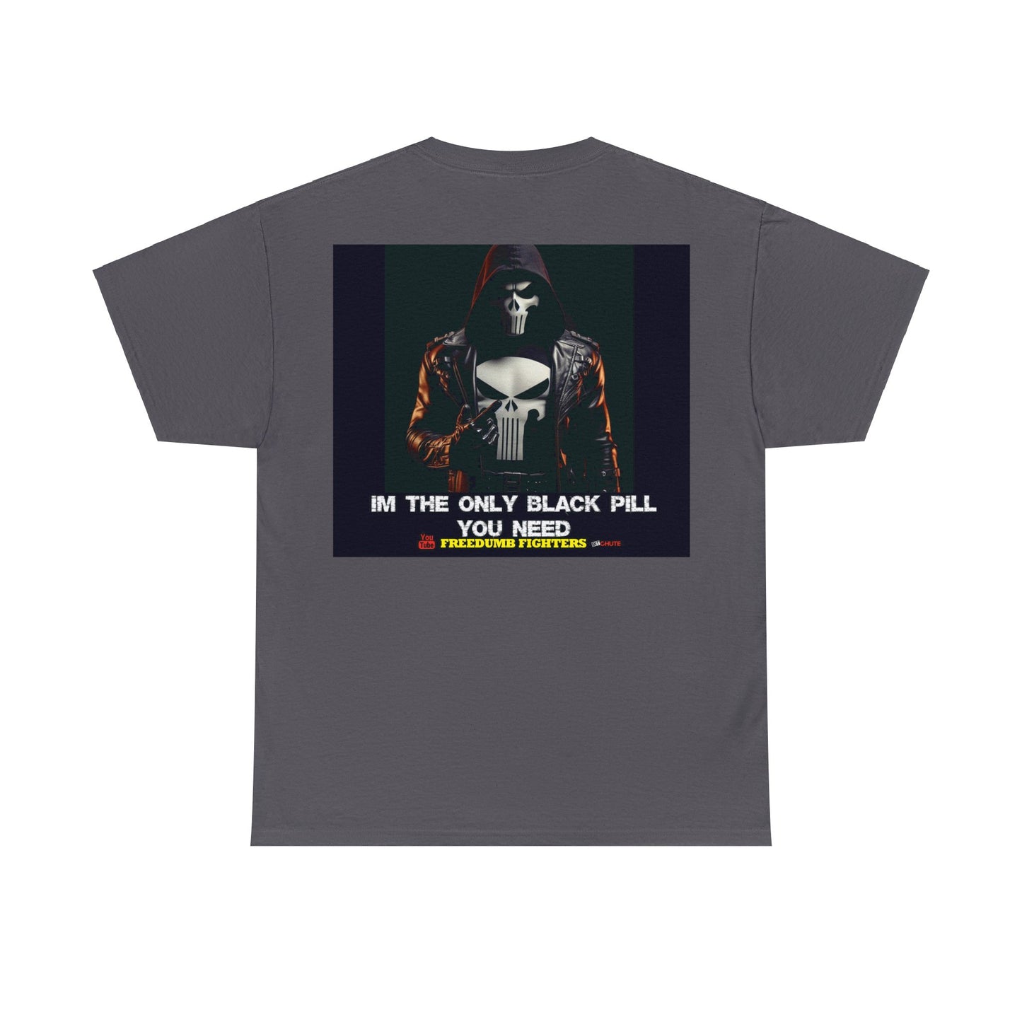 FREEDUMB FIGHTERS BLACK PILL COLORED selection Unisex Heavy Cotton Tee