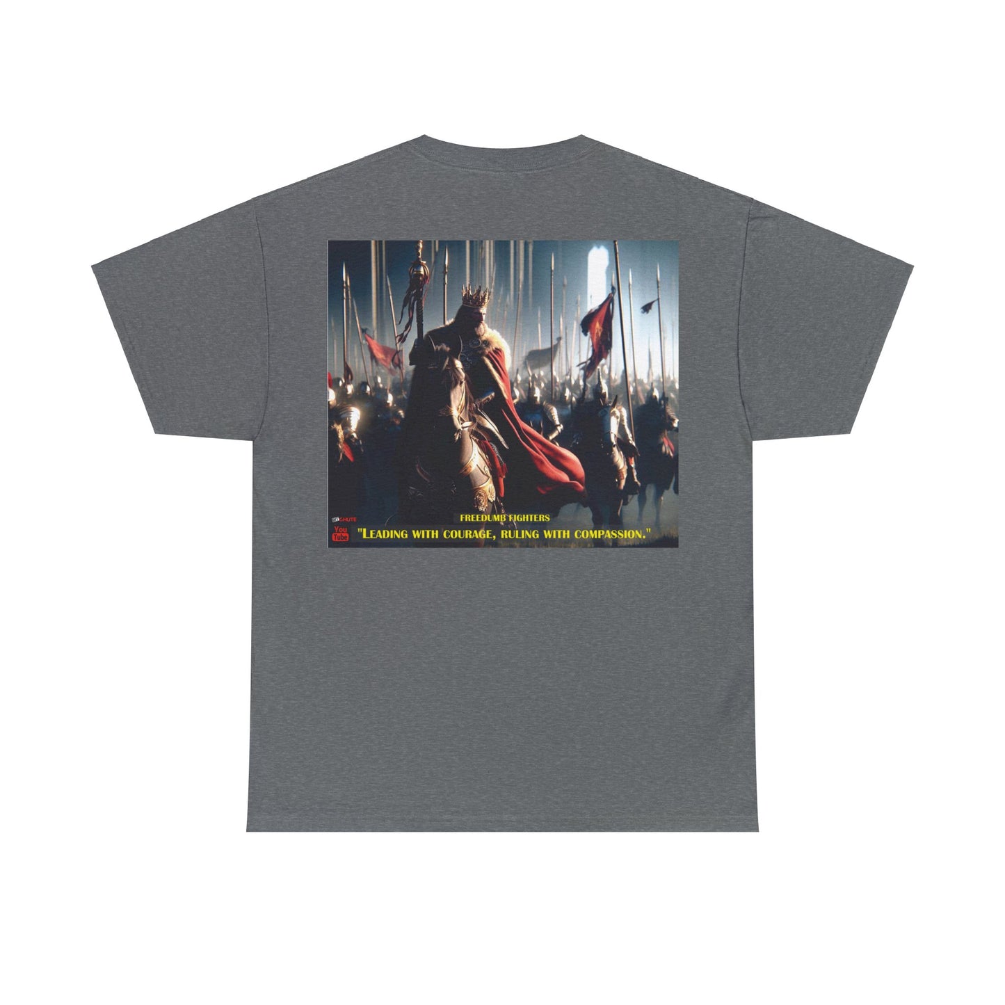 FREEDUMB FIGHTERS COURAGEOUS KING streetwear Unisex Heavy Cotton Tee