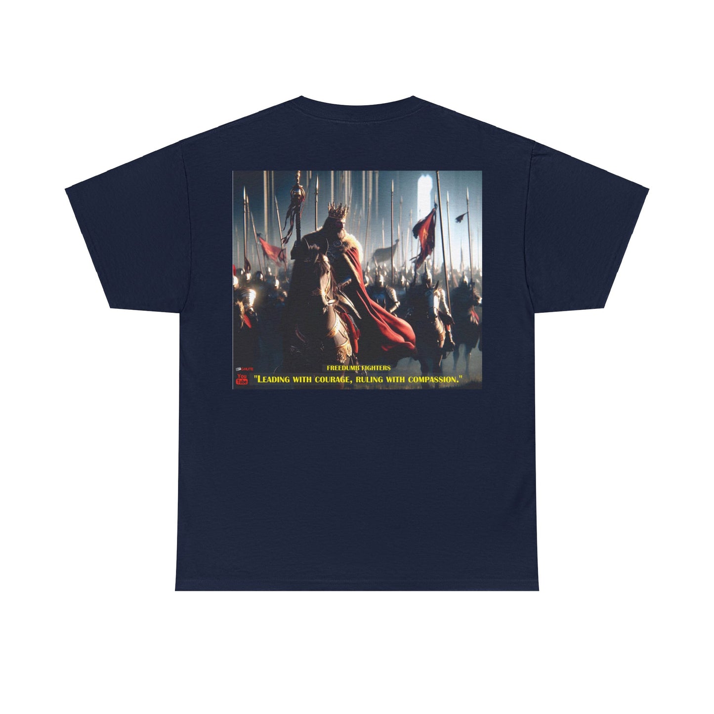 FREEDUMB FIGHTERS COURAGEOUS KING streetwear Unisex Heavy Cotton Tee