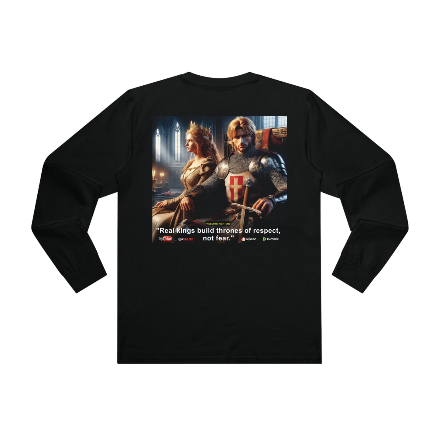FREEDUMB FIGHTERS REAL KINGS streetwear Men’s Base Longsleeve Tee