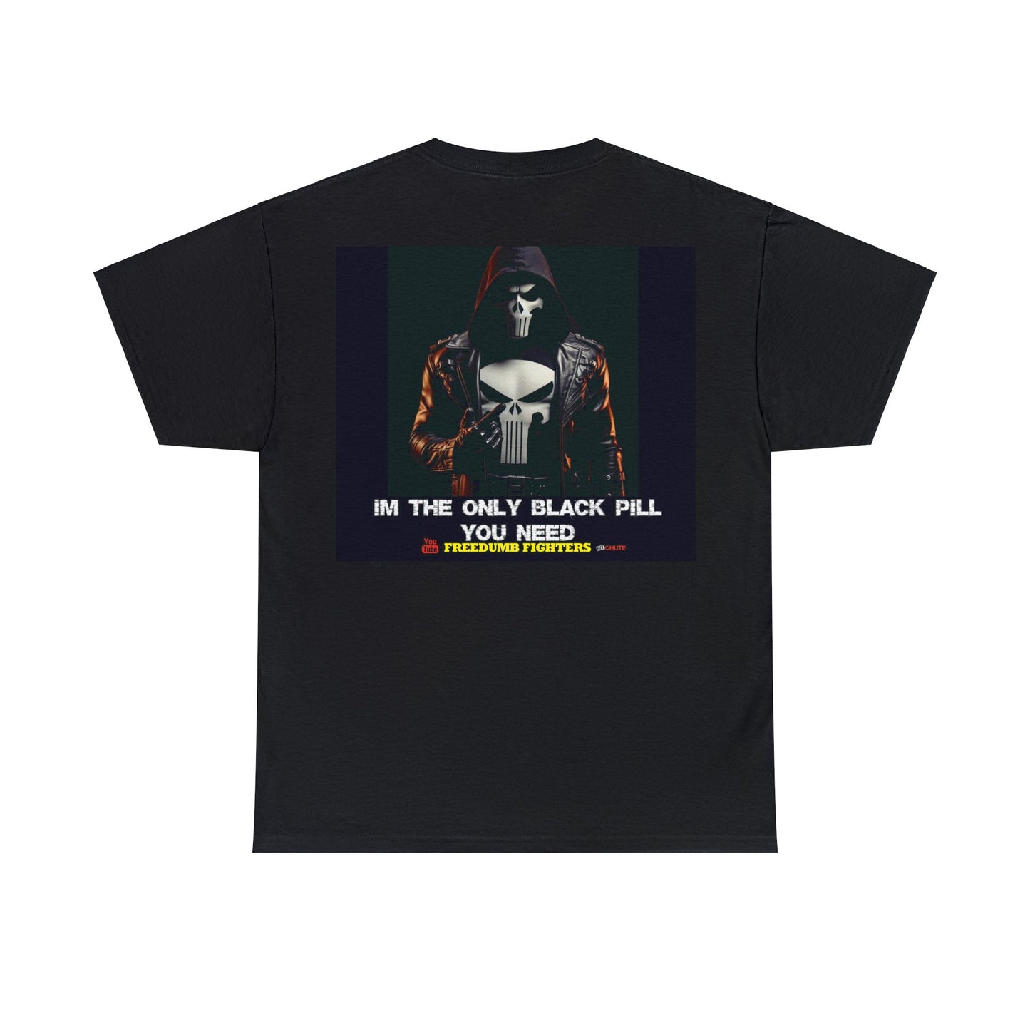 FREEDUMB FIGHTERS BLACK PILL COLORED selection Unisex Heavy Cotton Tee