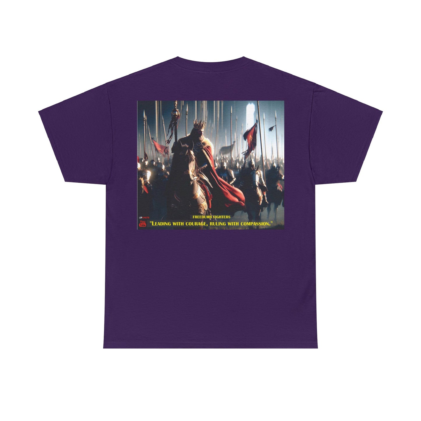 FREEDUMB FIGHTERS COURAGEOUS KING streetwear Unisex Heavy Cotton Tee