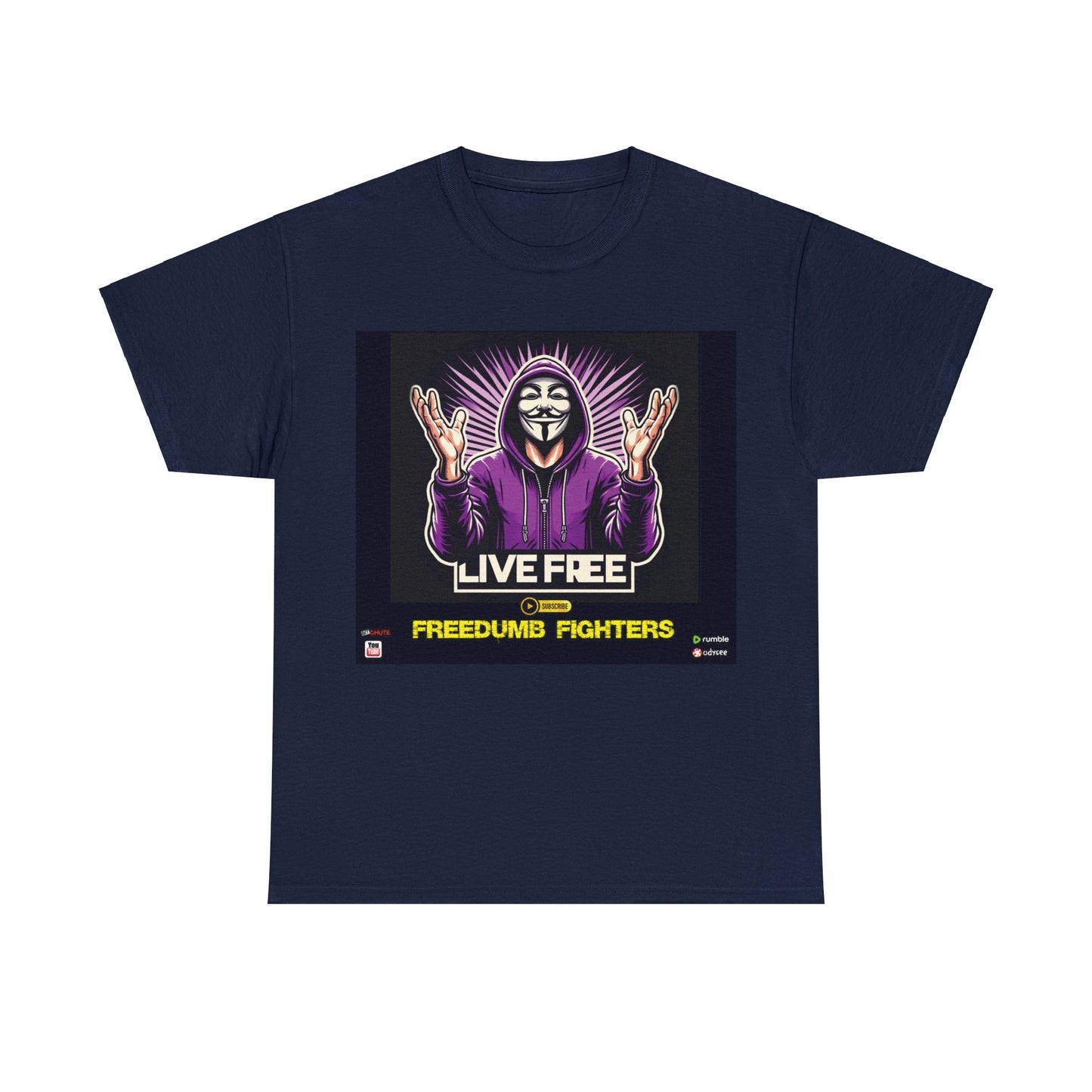 FREEDUMB FIGHTERS Crowned King colored streetwear Unisex Heavy Cotton Tee