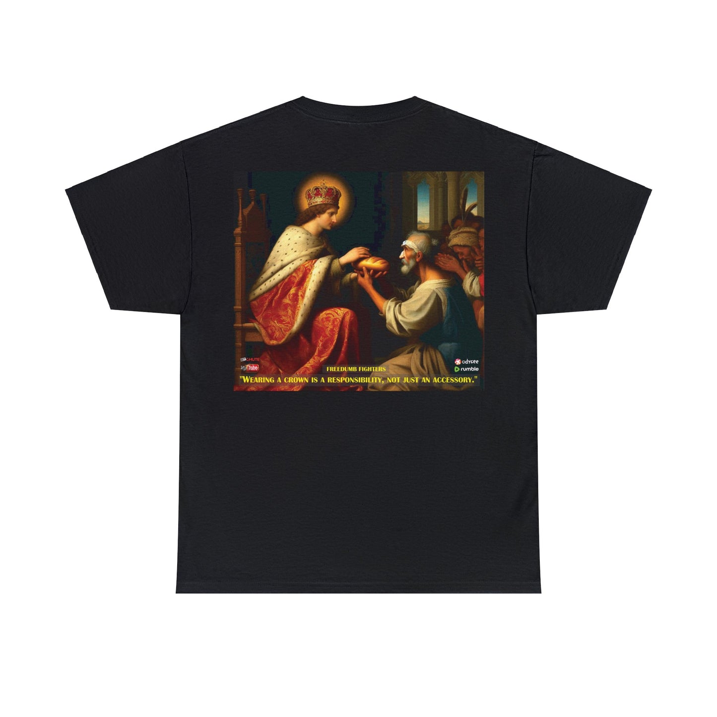 FREEDUMB FIGHTERS Crowned King colored streetwear Unisex Heavy Cotton Tee