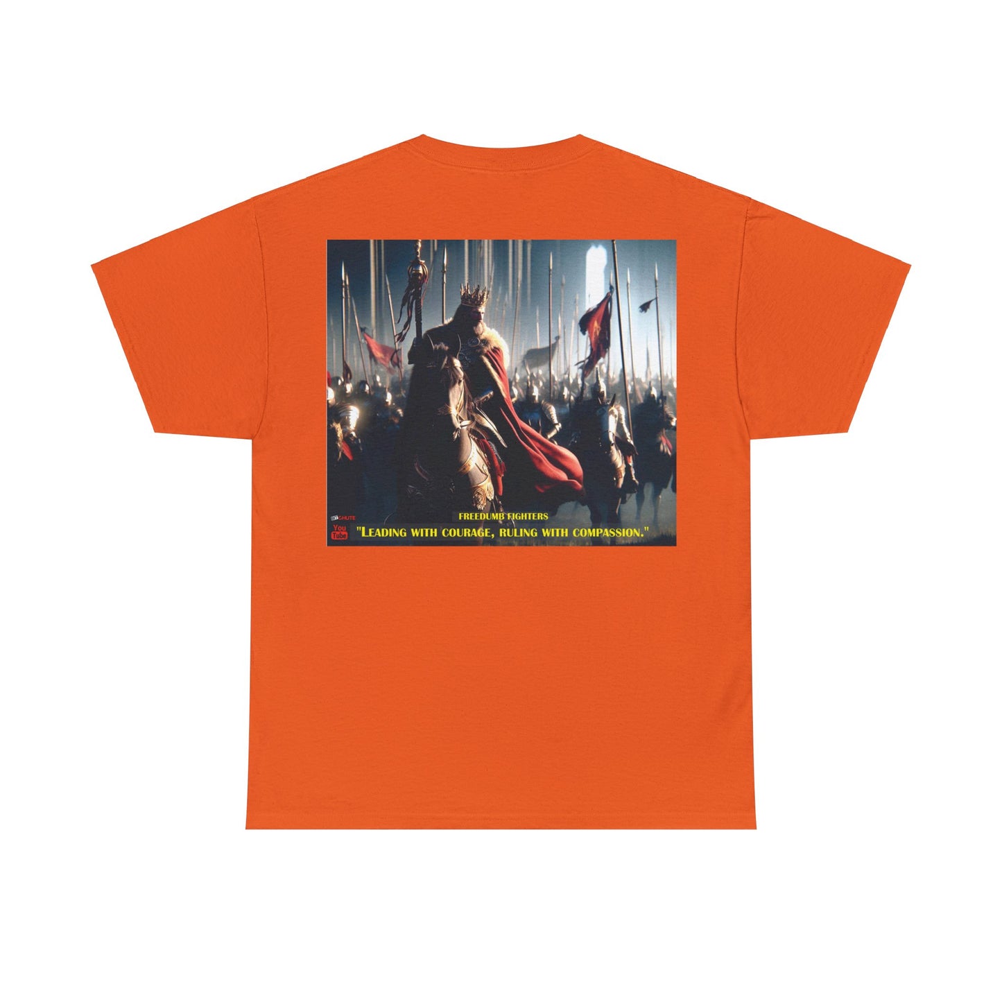 FREEDUMB FIGHTERS COURAGEOUS KING streetwear Unisex Heavy Cotton Tee