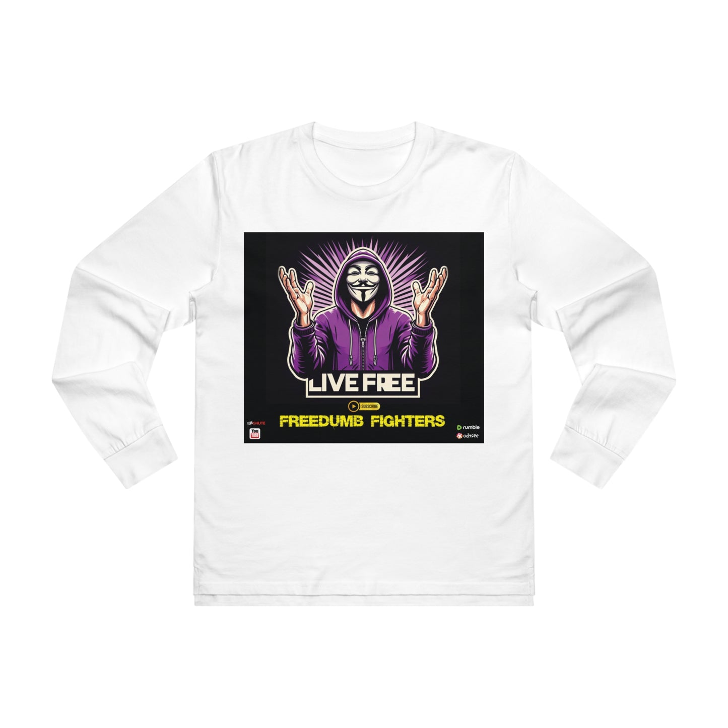 FREEDUMB FIGHTERS COURAGEOUS KING streetwear Men’s Base Longsleeve Tee