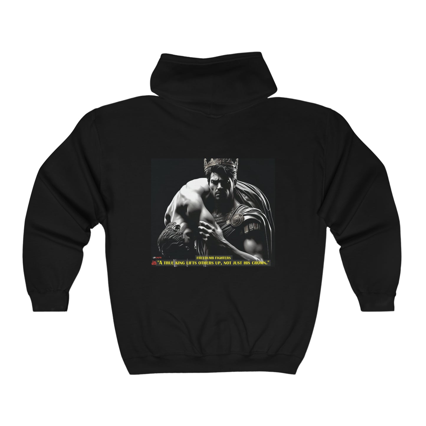 FREEDUMB FIGHTERS TRUE KING Unisex Heavy Blend™ Full Zip Hooded Sweatshirt