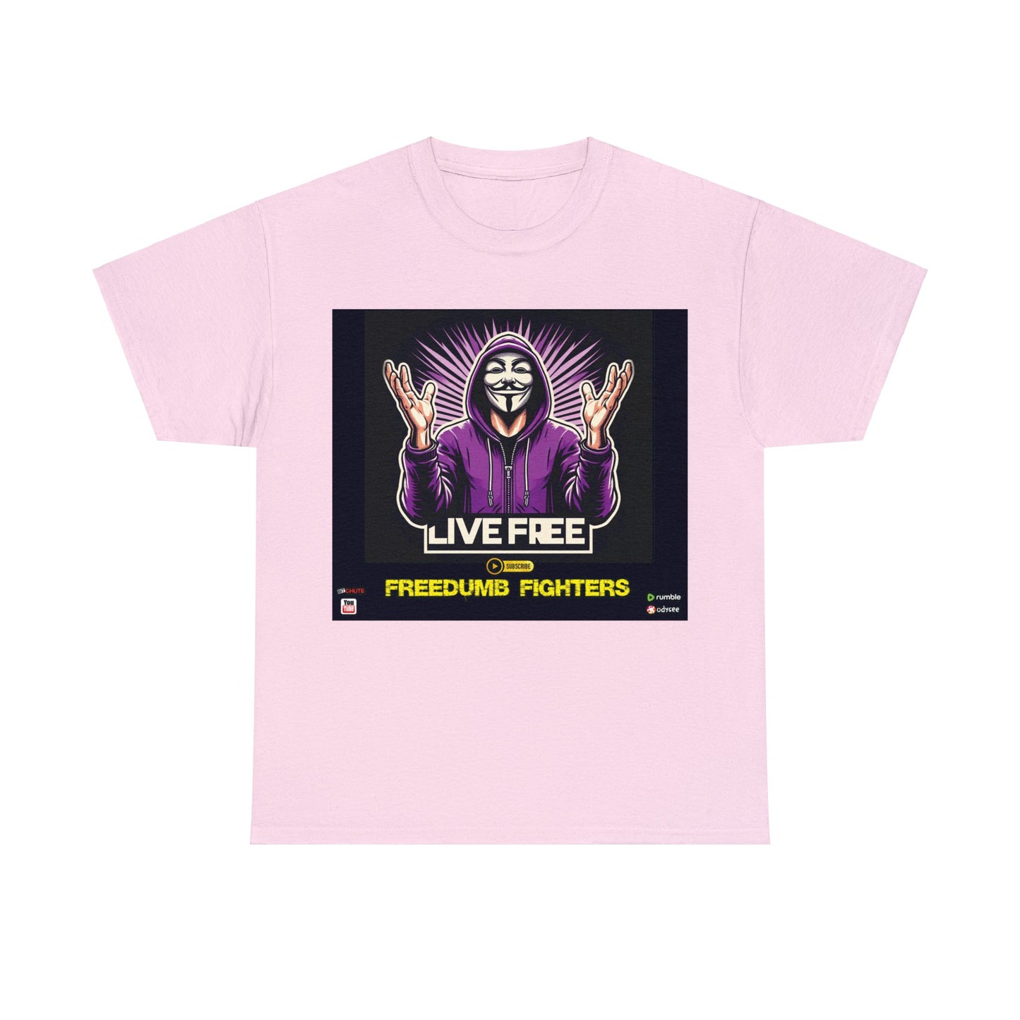 FREEDUMB FIGHTERS THEY LIVE HOLLYWOOL streetwearUnisex Heavy Cotton Tee