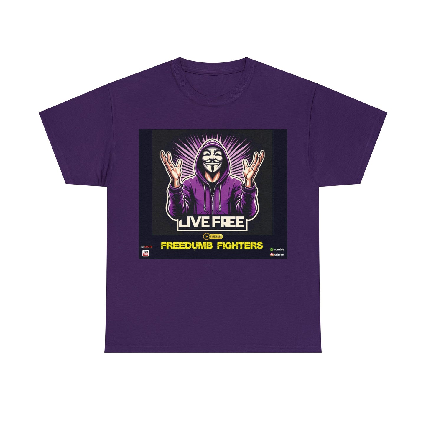 FREEDUMB FIGHTERS Crowned King colored streetwear Unisex Heavy Cotton Tee