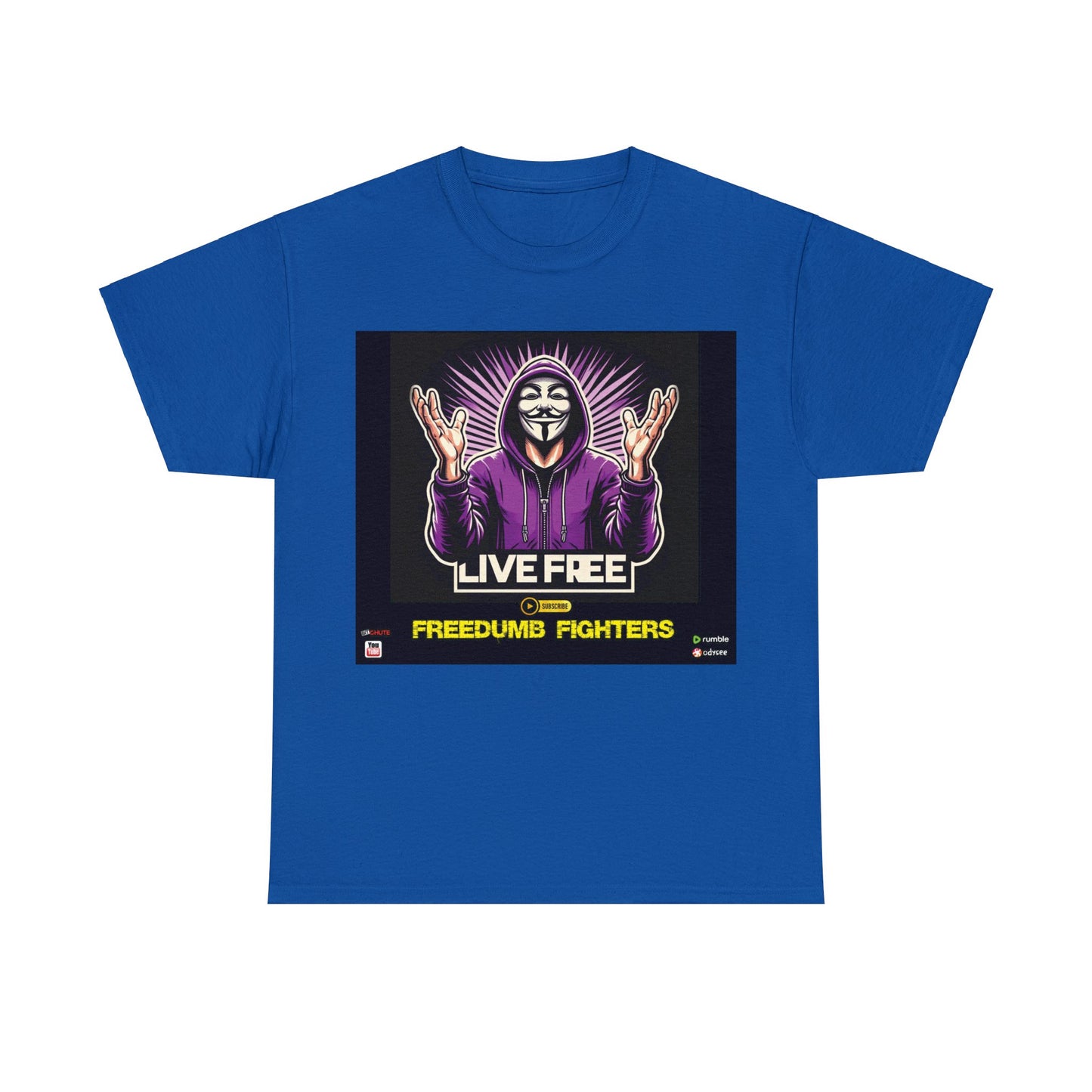 FREEDUMB FIGHTERS Crowned King colored streetwear Unisex Heavy Cotton Tee