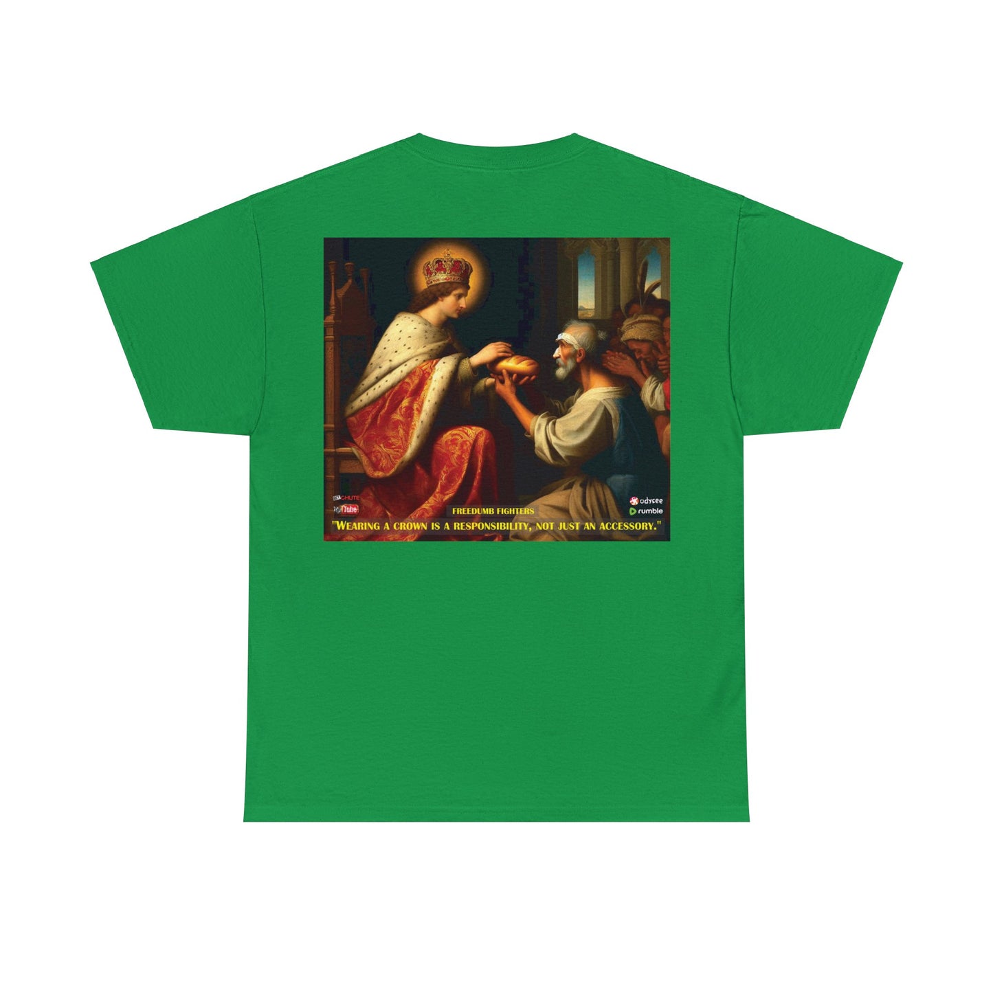 FREEDUMB FIGHTERS Crowned King colored streetwear Unisex Heavy Cotton Tee
