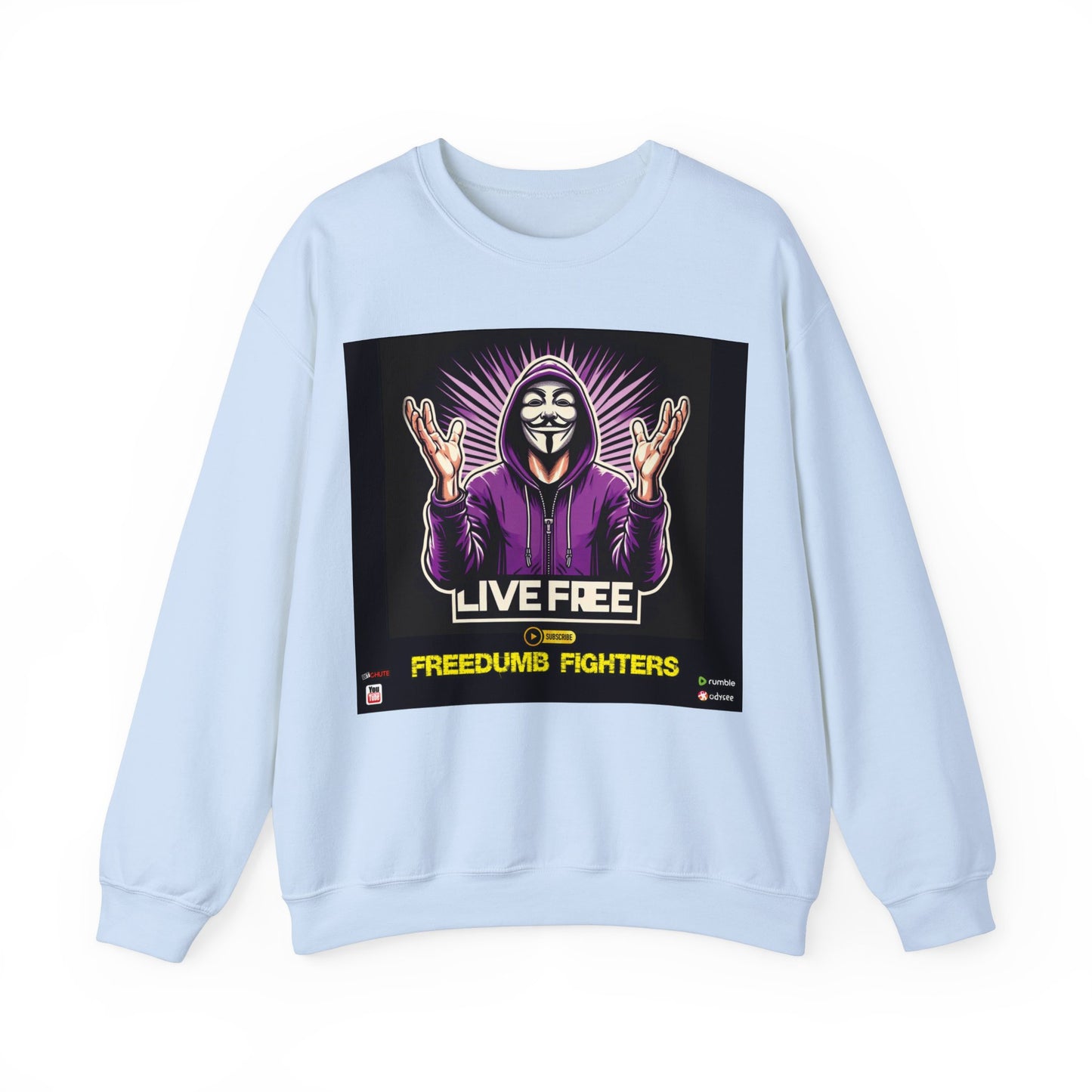 International/China LIVE FREE THEY LIVE Hollywool Unisex Heavy Blend™ Crewneck Sweatshirt