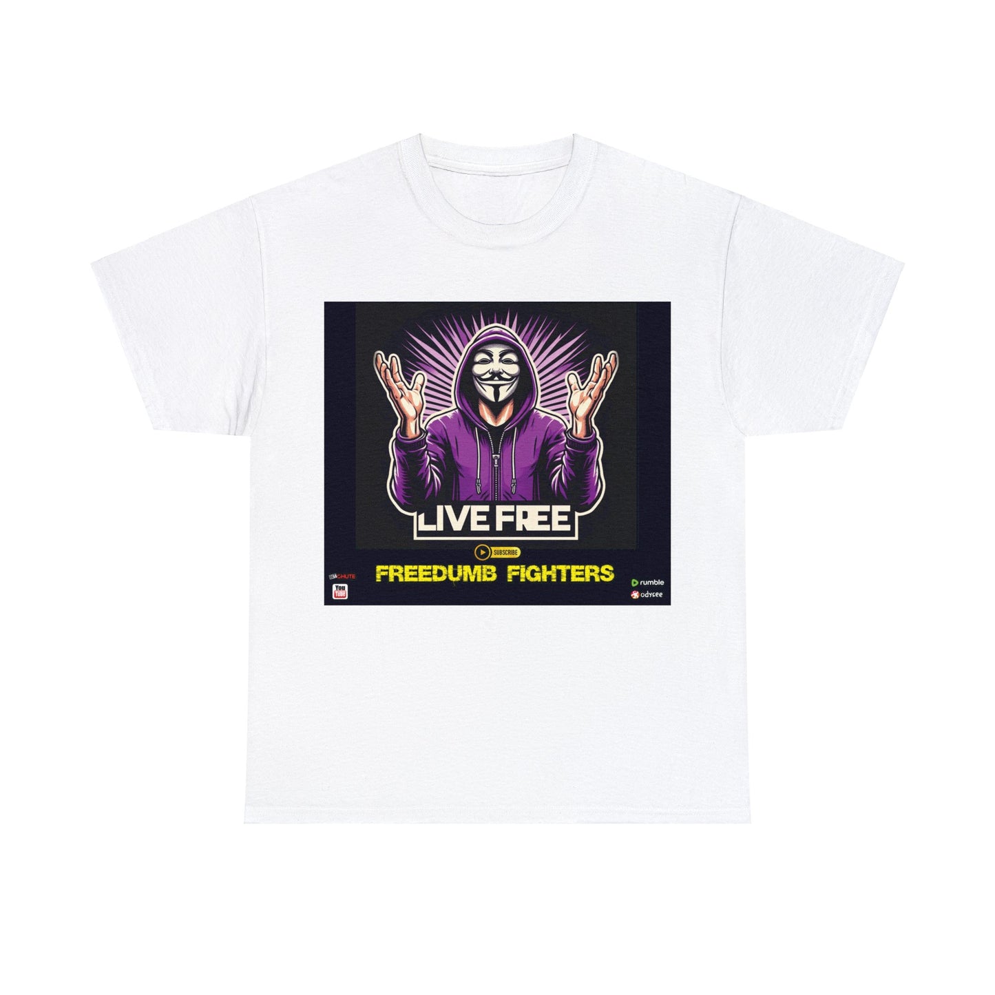 FREEDUMB FIGHTERS Crowned King colored streetwear Unisex Heavy Cotton Tee
