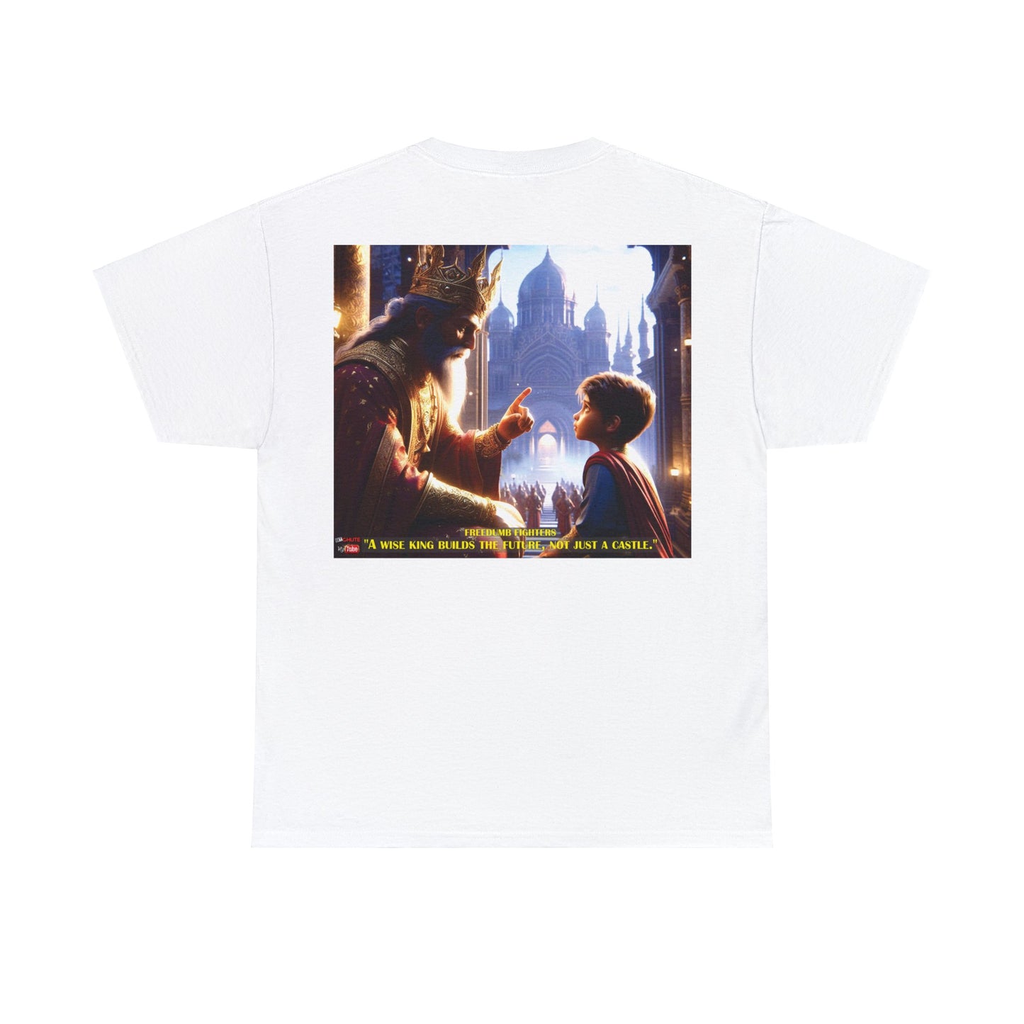 FREEDUMB FIGHTERS WISE KING COLORED Unisex Heavy Cotton Tee