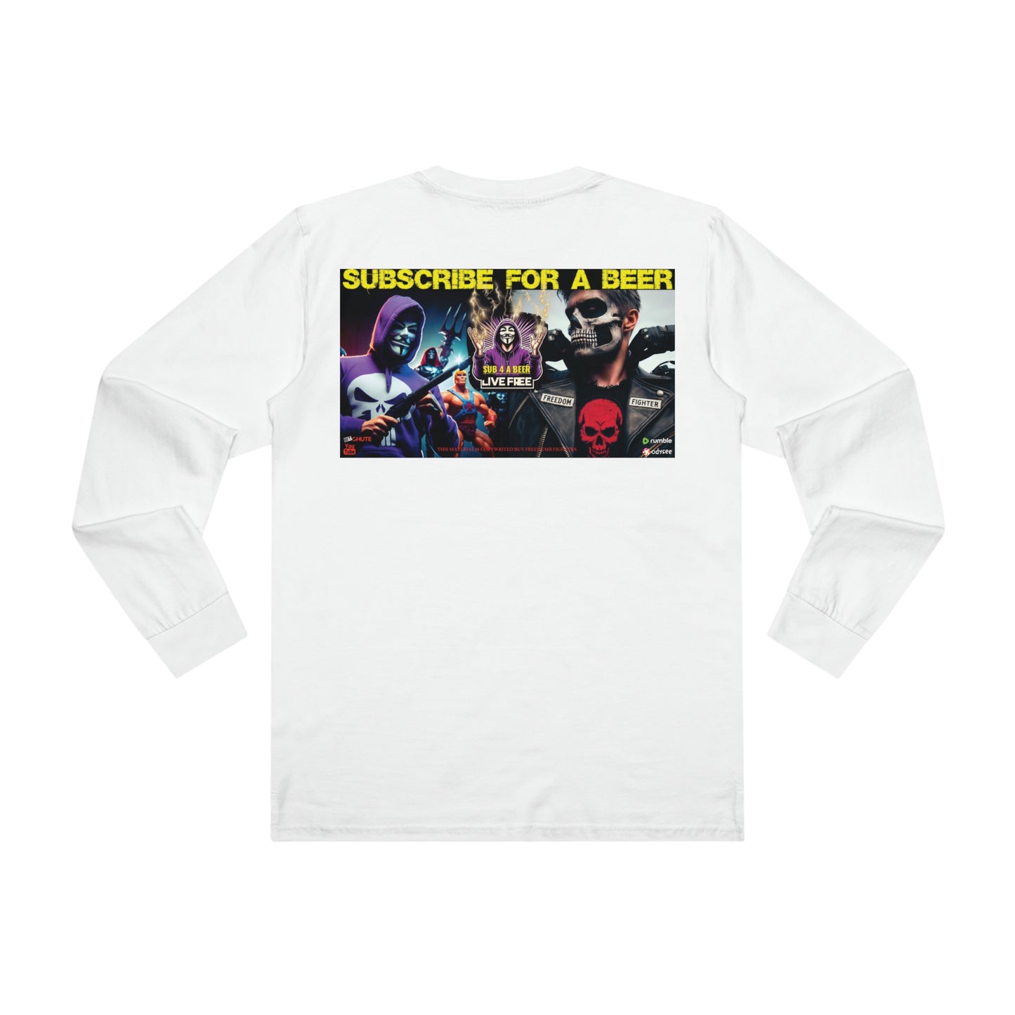 FREEDUMB FIGHTERS SUBSCRIBE streetwear Men’s Base Longsleeve Tee