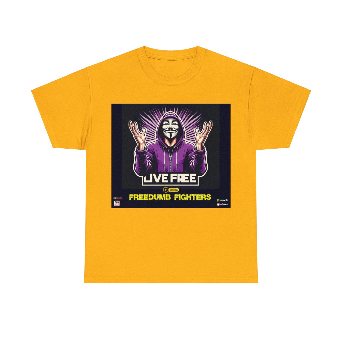 FREEDUMB FIGHTERS Crowned King colored streetwear Unisex Heavy Cotton Tee