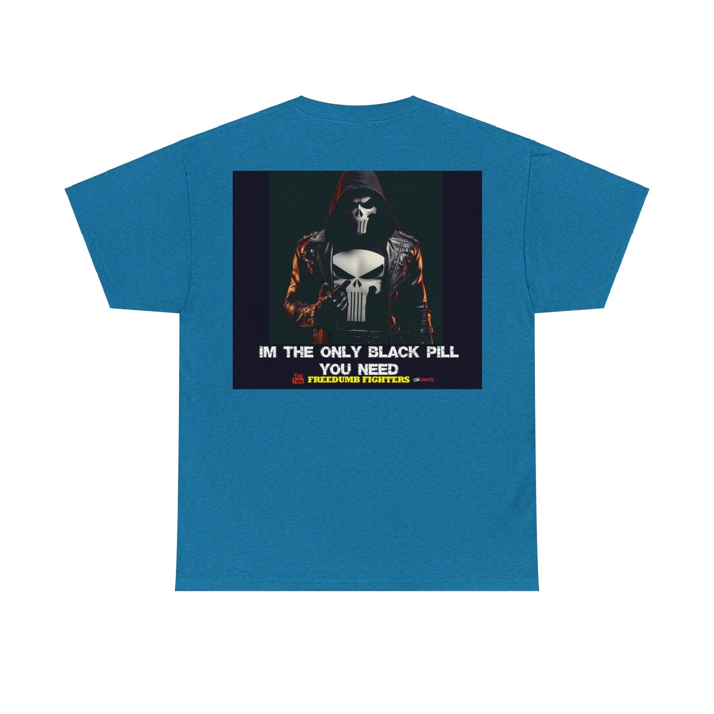FREEDUMB FIGHTERS BLACK PILL COLORED selection Unisex Heavy Cotton Tee