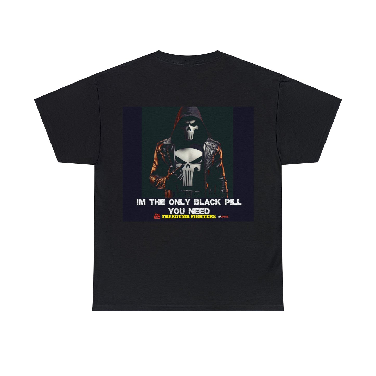 FREEDUMB FIGHTERS LIVE FREE BLACK PILL Unisex Heavy Cotton Tee