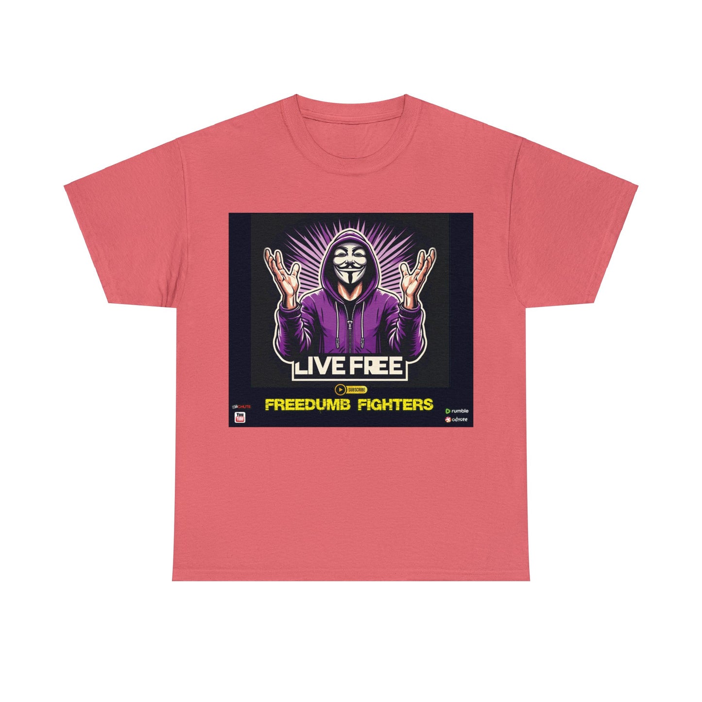 FREEDUMB FIGHTERS SUBSCRIBE streetwear COLORED Unisex Heavy Cotton Tee