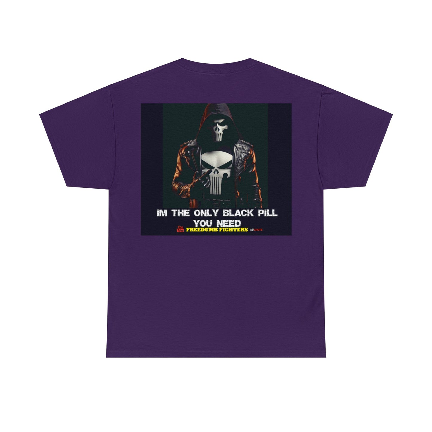FREEDUMB FIGHTERS BLACK PILL COLORED selection Unisex Heavy Cotton Tee
