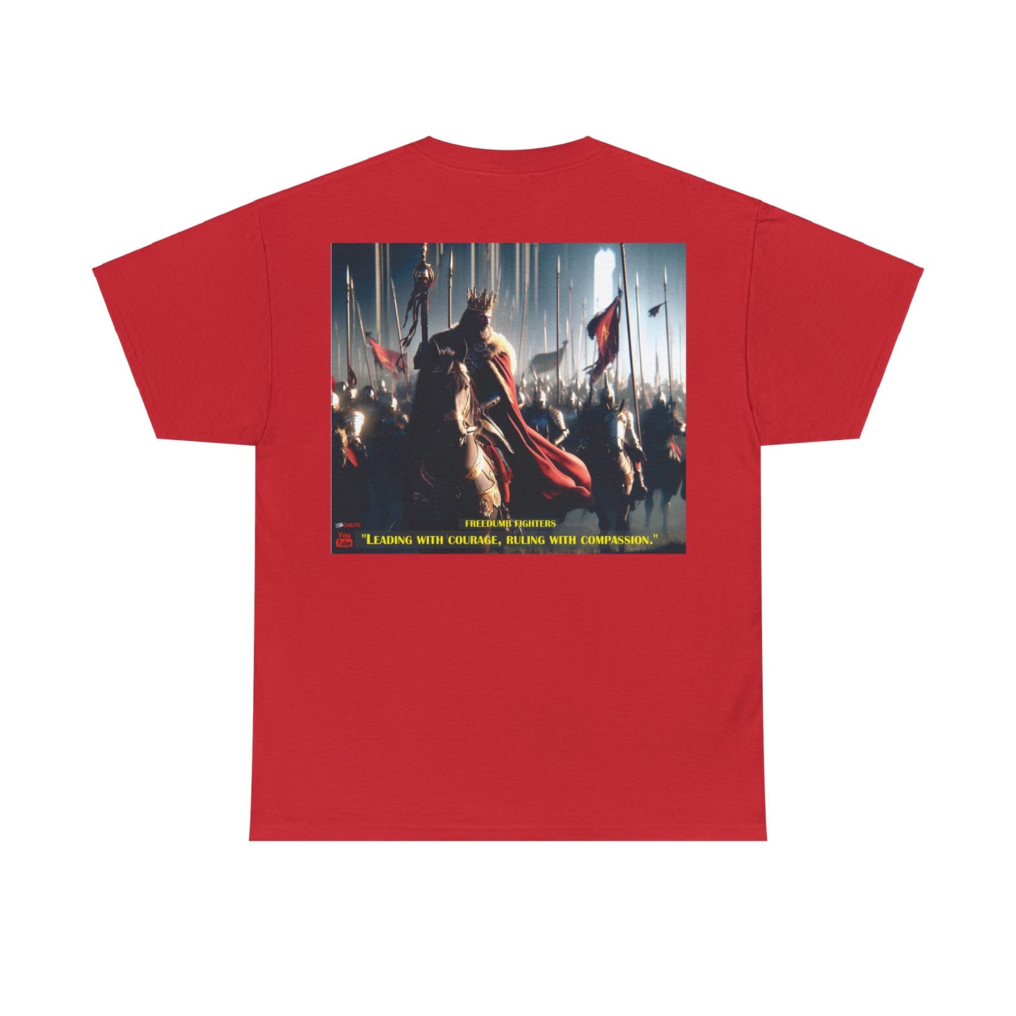 FREEDUMB FIGHTERS COURAGEOUS KING streetwear Unisex Heavy Cotton Tee