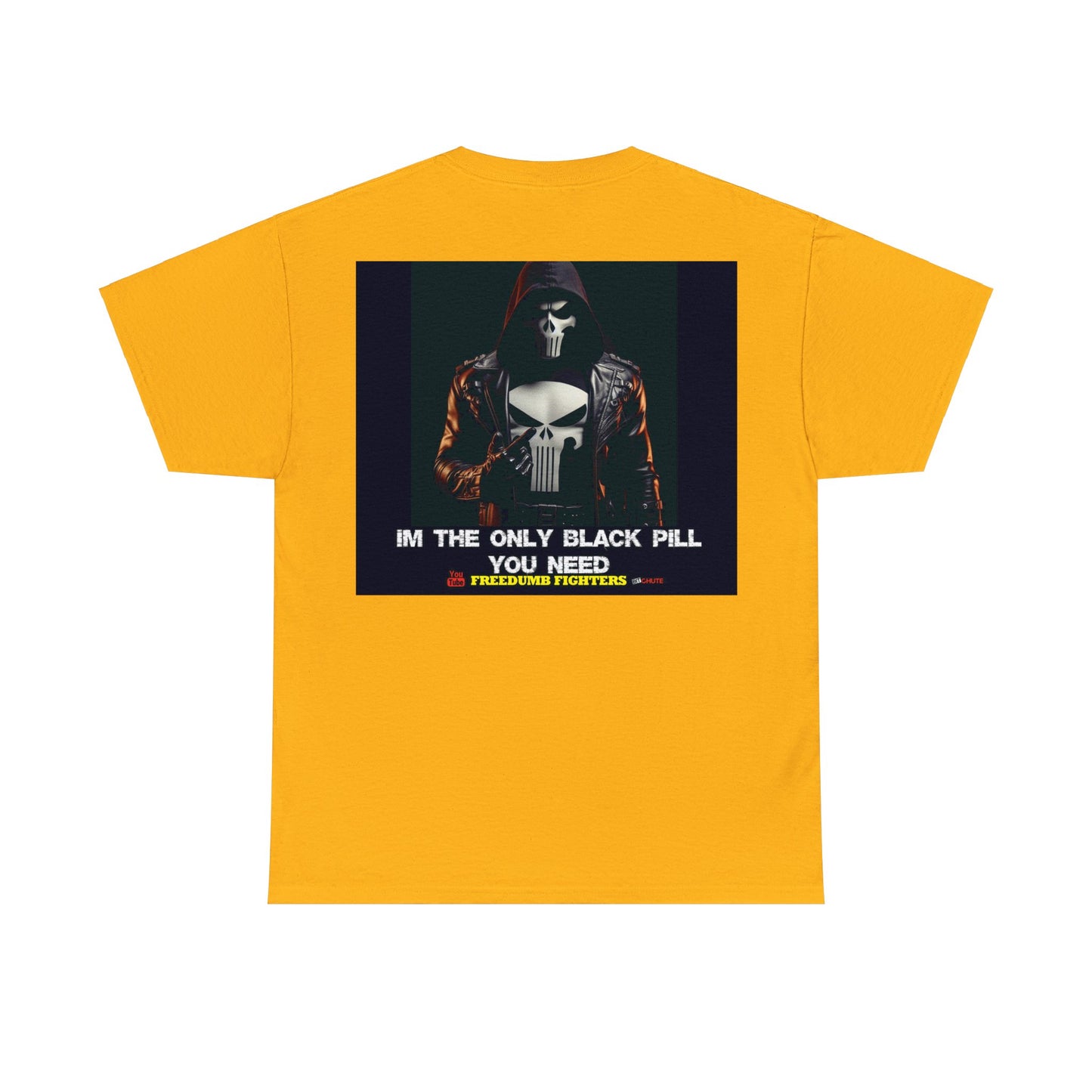 FREEDUMB FIGHTERS BLACK PILL COLORED selection Unisex Heavy Cotton Tee