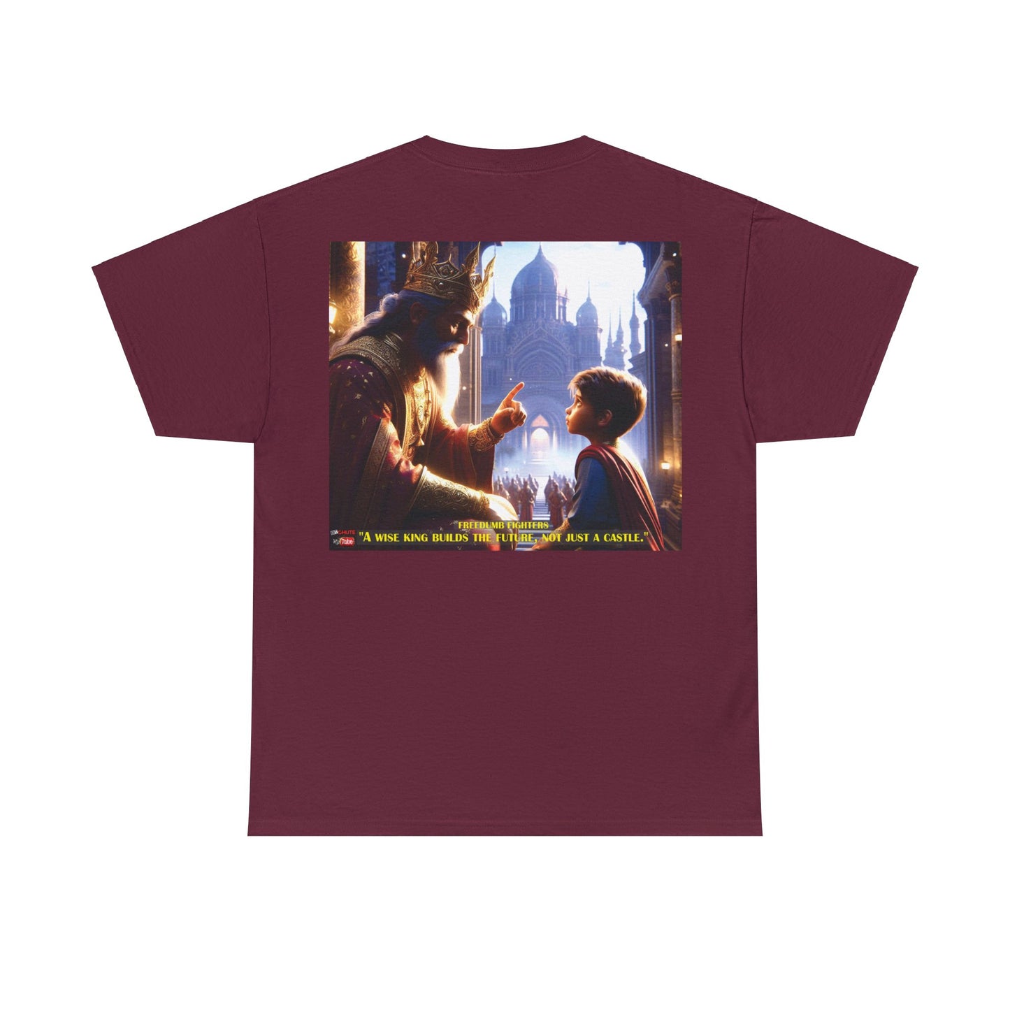 FREEDUMB FIGHTERS WISE KING COLORED Unisex Heavy Cotton Tee