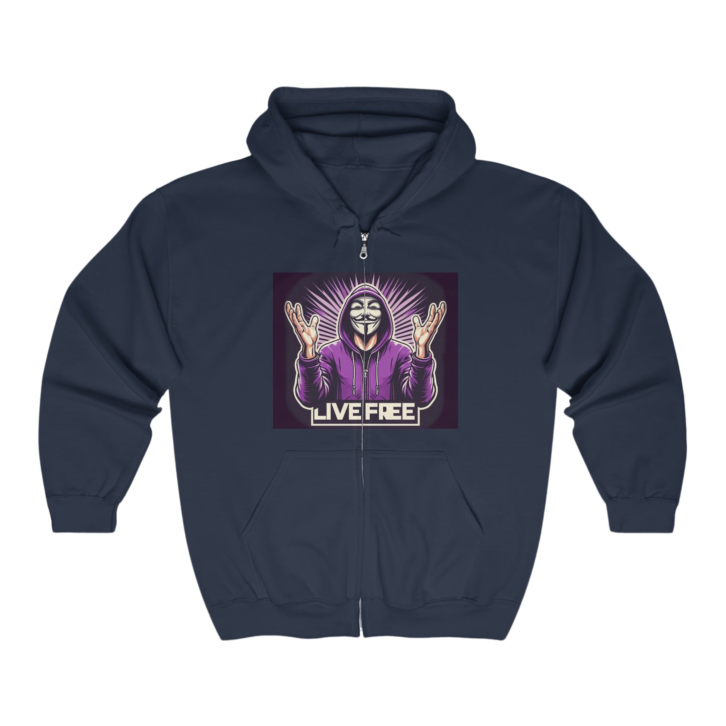 INTERNATIONAL LIVE FREE BLACK PILL Unisex Heavy Blend™ Full Zip Hooded Sweatshirt