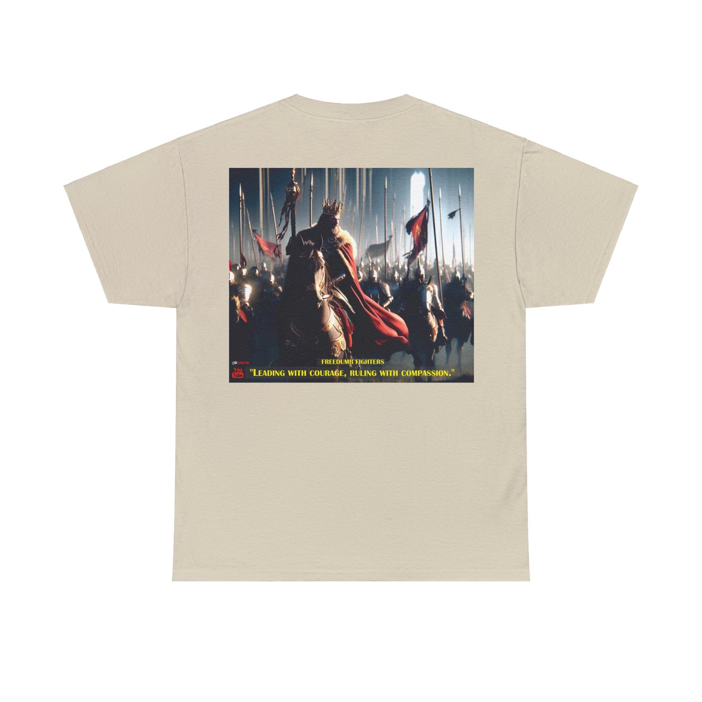 FREEDUMB FIGHTERS COURAGEOUS KING streetwear Unisex Heavy Cotton Tee