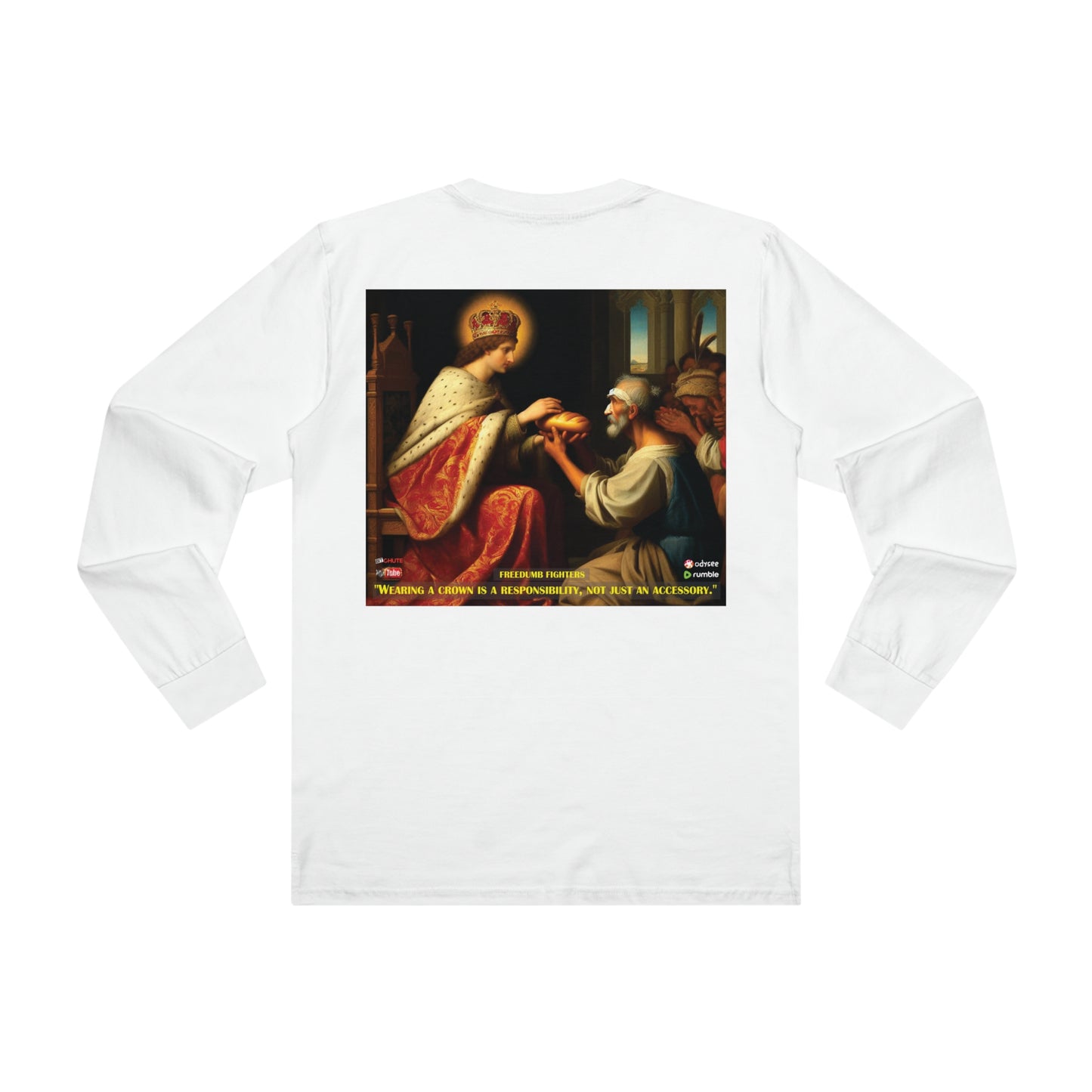 FREEDUMB FIGHTERS Crowned King streetwear Men’s Base Longsleeve Tee