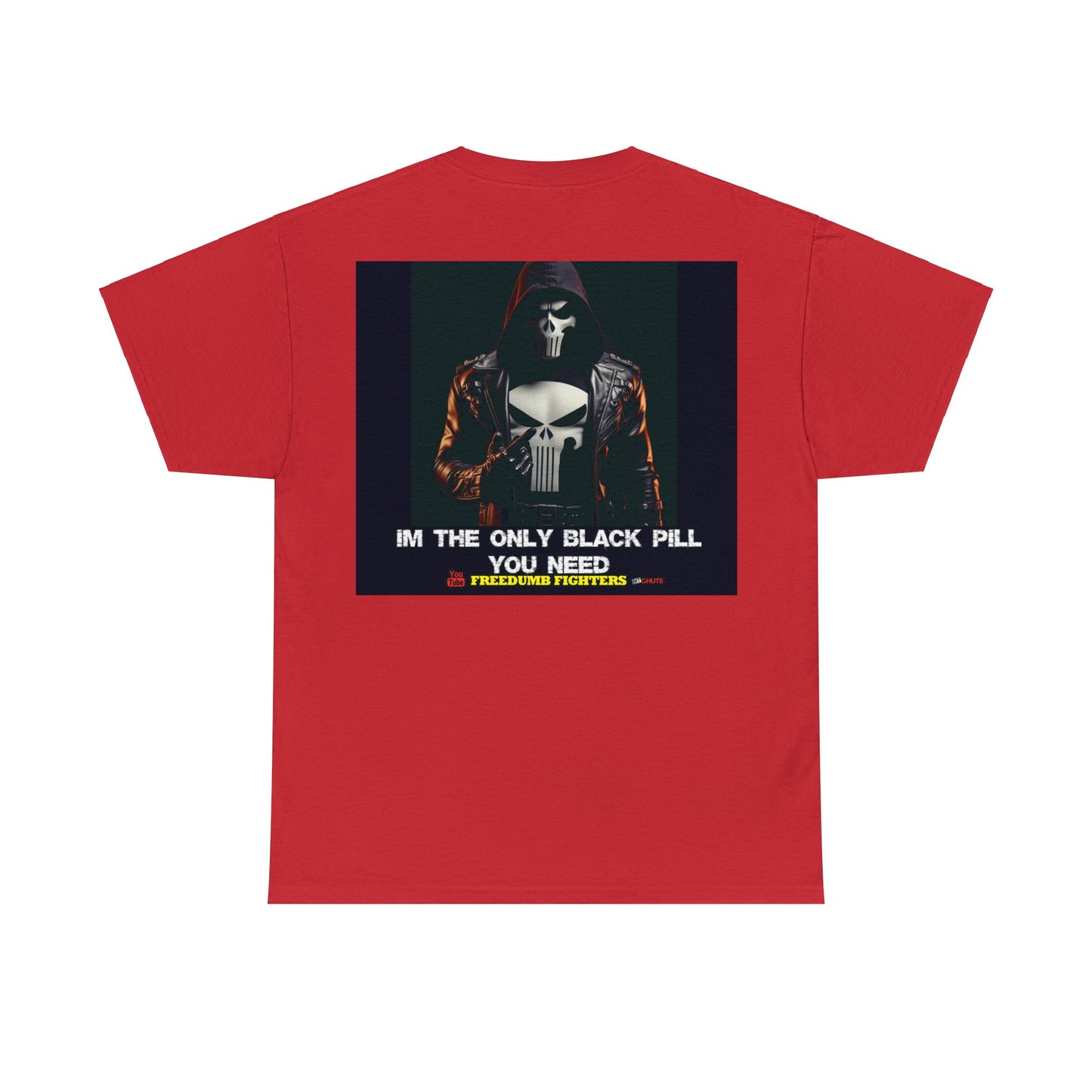 FREEDUMB FIGHTERS BLACK PILL COLORED selection Unisex Heavy Cotton Tee