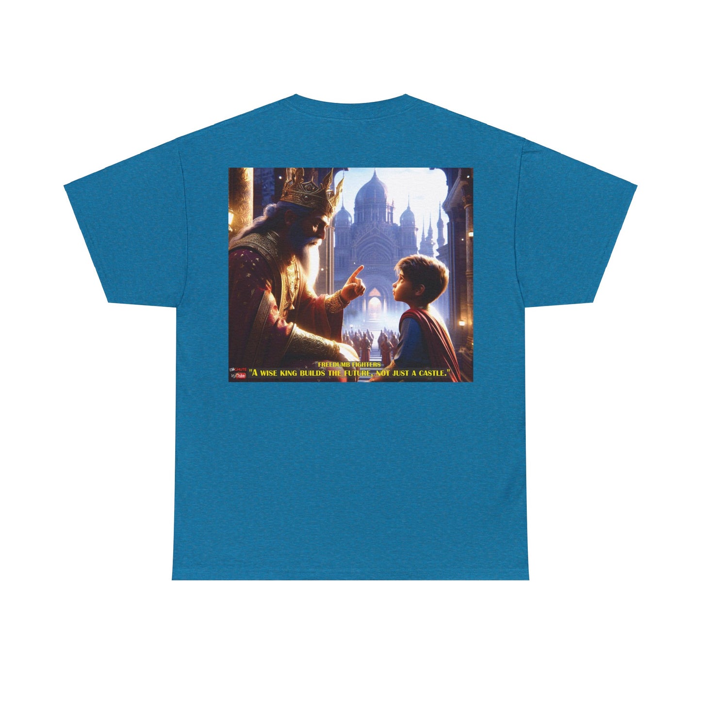 FREEDUMB FIGHTERS WISE KING COLORED Unisex Heavy Cotton Tee