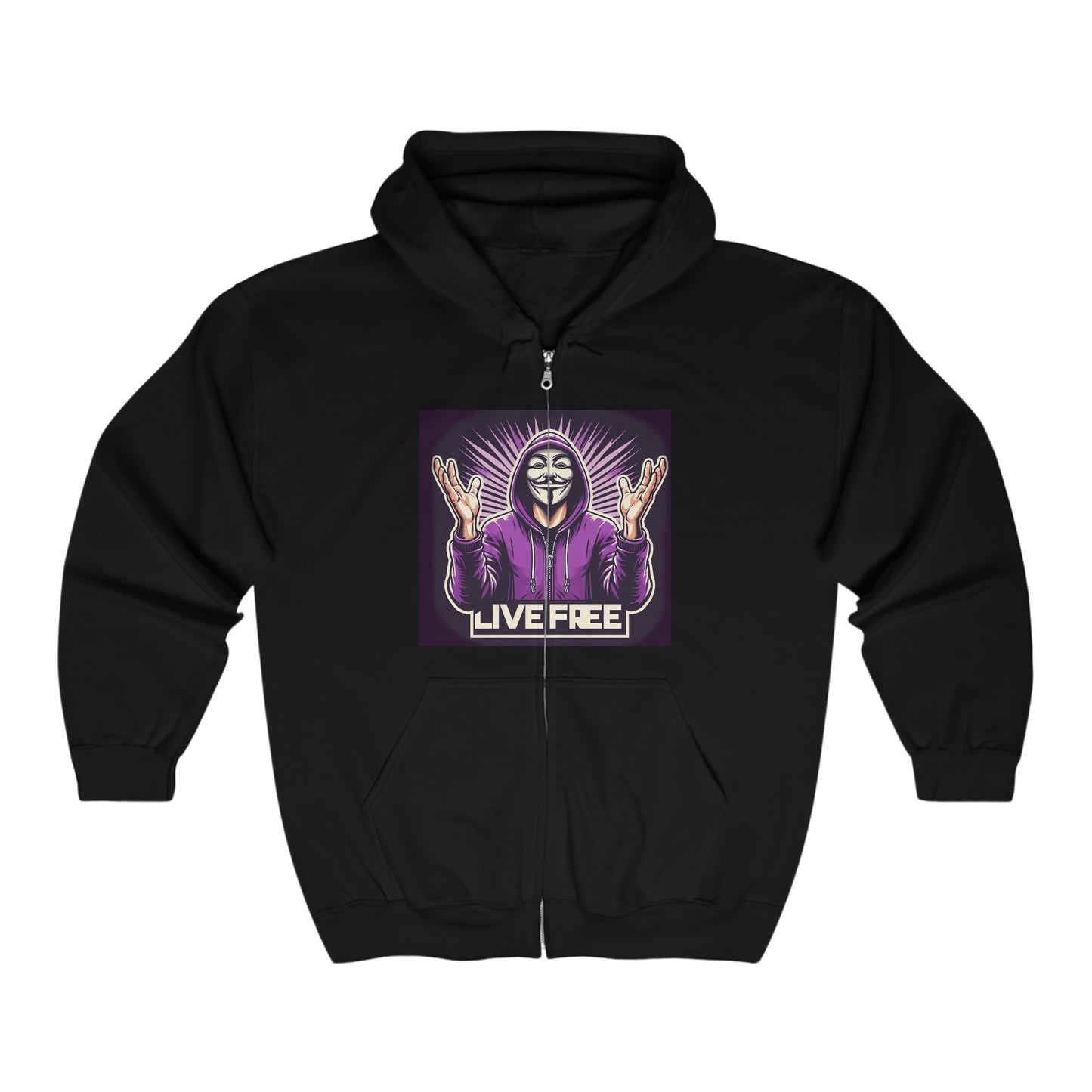 INTERNATIONAL REAL KINGS FREEDUMB FIGHTERS Unisex Heavy Blend™ Full Zip Hooded Sweatshirt