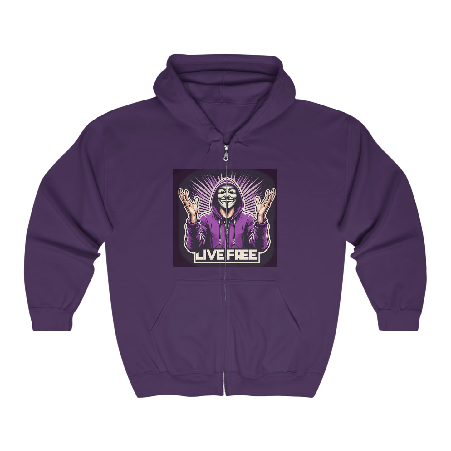 INTERNATIONAL REAL KINGS FREEDUMB FIGHTERS Unisex Heavy Blend™ Full Zip Hooded Sweatshirt