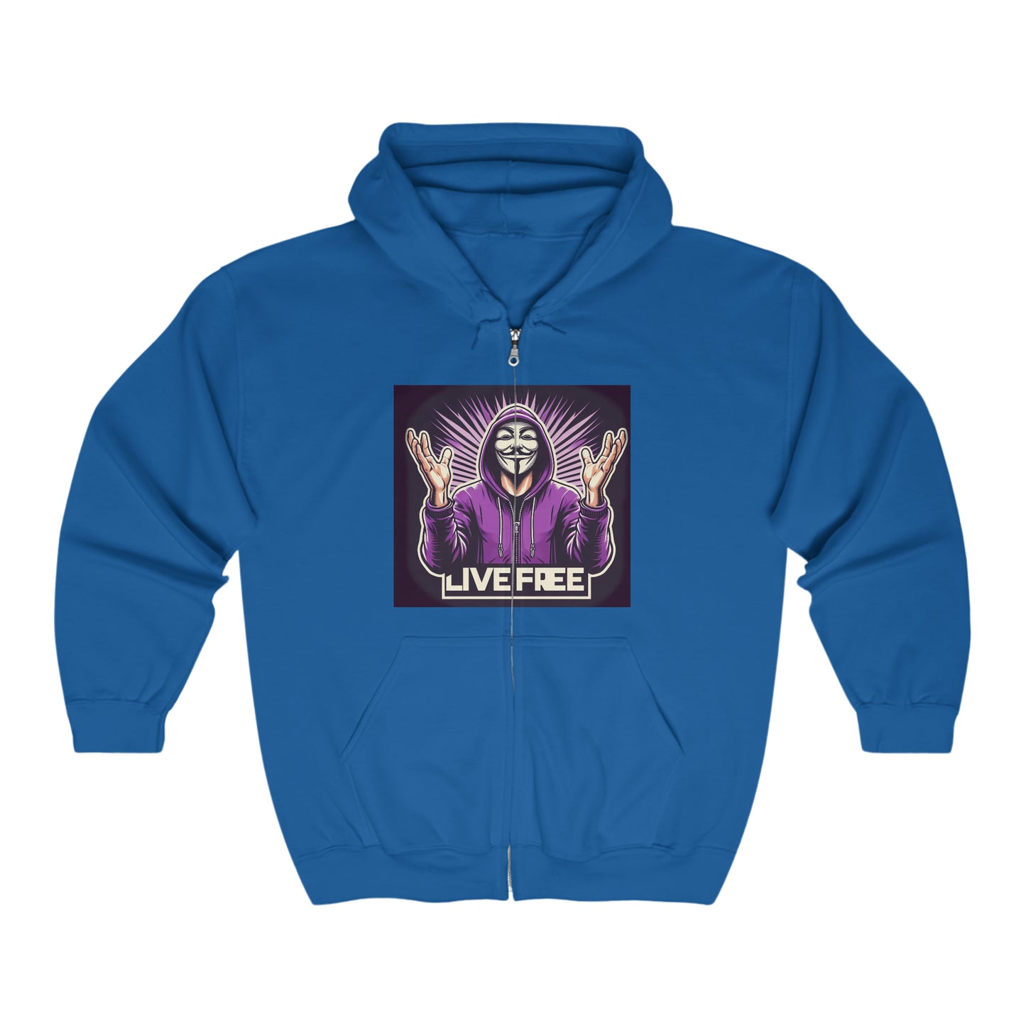 INTERNATIONAL REAL KINGS FREEDUMB FIGHTERS Unisex Heavy Blend™ Full Zip Hooded Sweatshirt