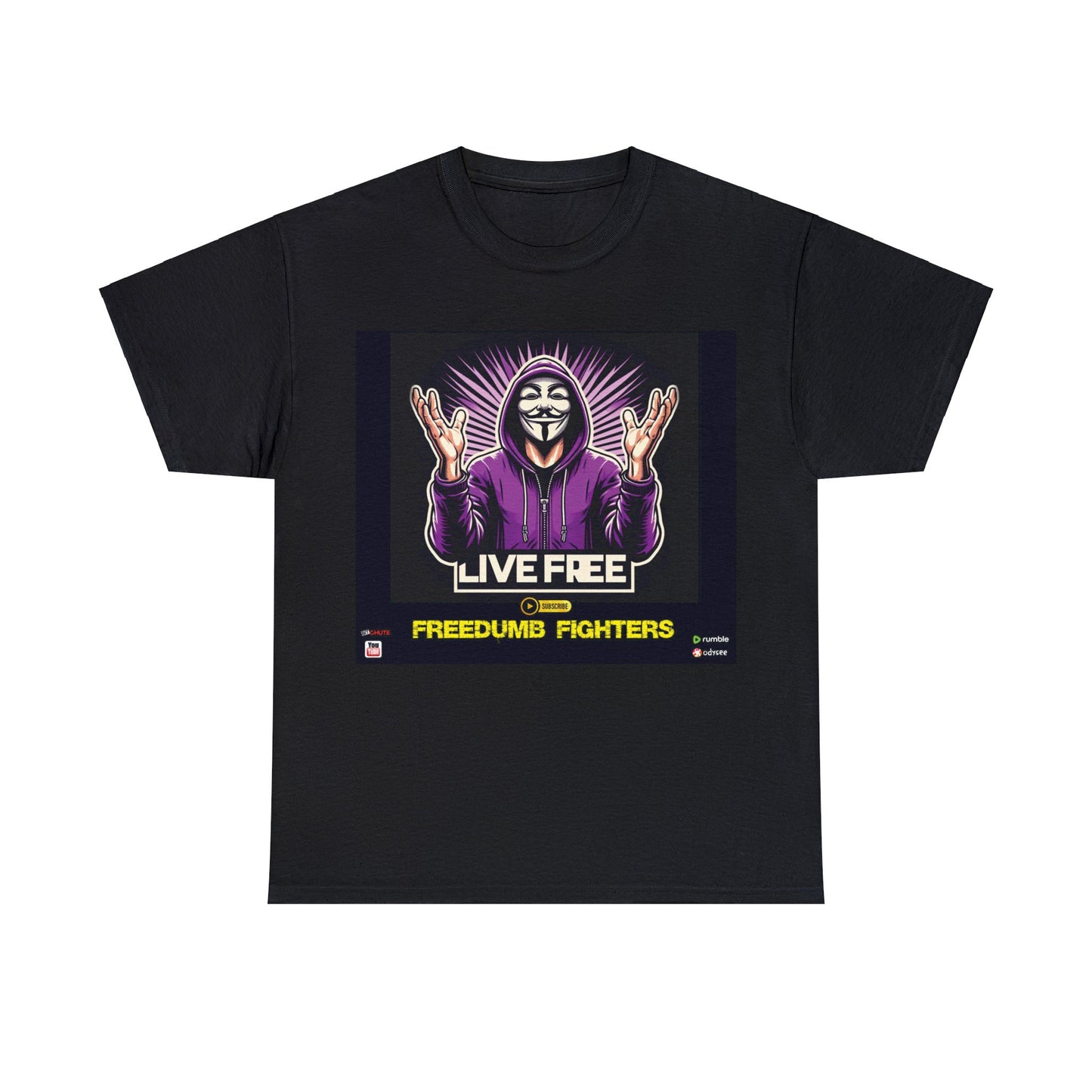 FREEDUMB FIGHTERS BLACK PILL COLORED selection Unisex Heavy Cotton Tee